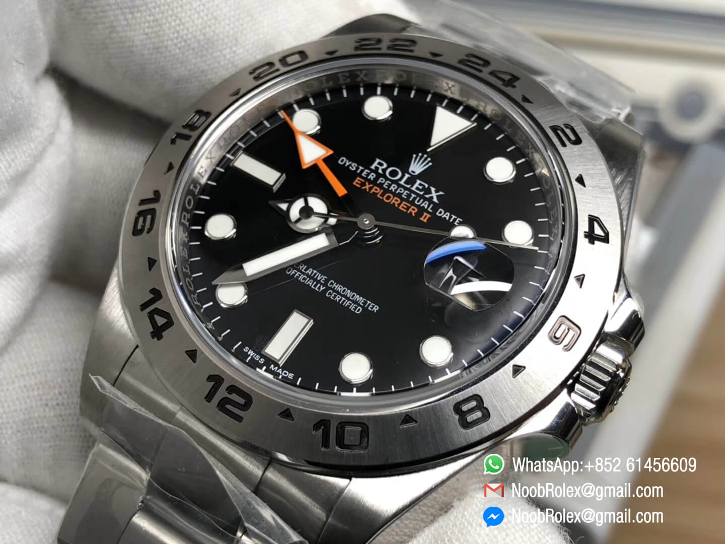 Explorer II 42mm 216570 Noob 1:1 Best Quality Edition Black Dial SA3187 Movement Correct Hand Stack & Same as Genuine