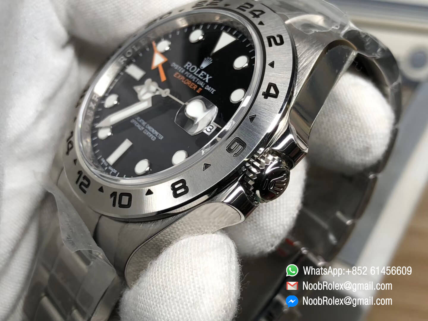 Explorer II 42mm 216570 Noob 1:1 Best Quality Edition Black Dial SA3187 Movement Correct Hand Stack & Same as Genuine