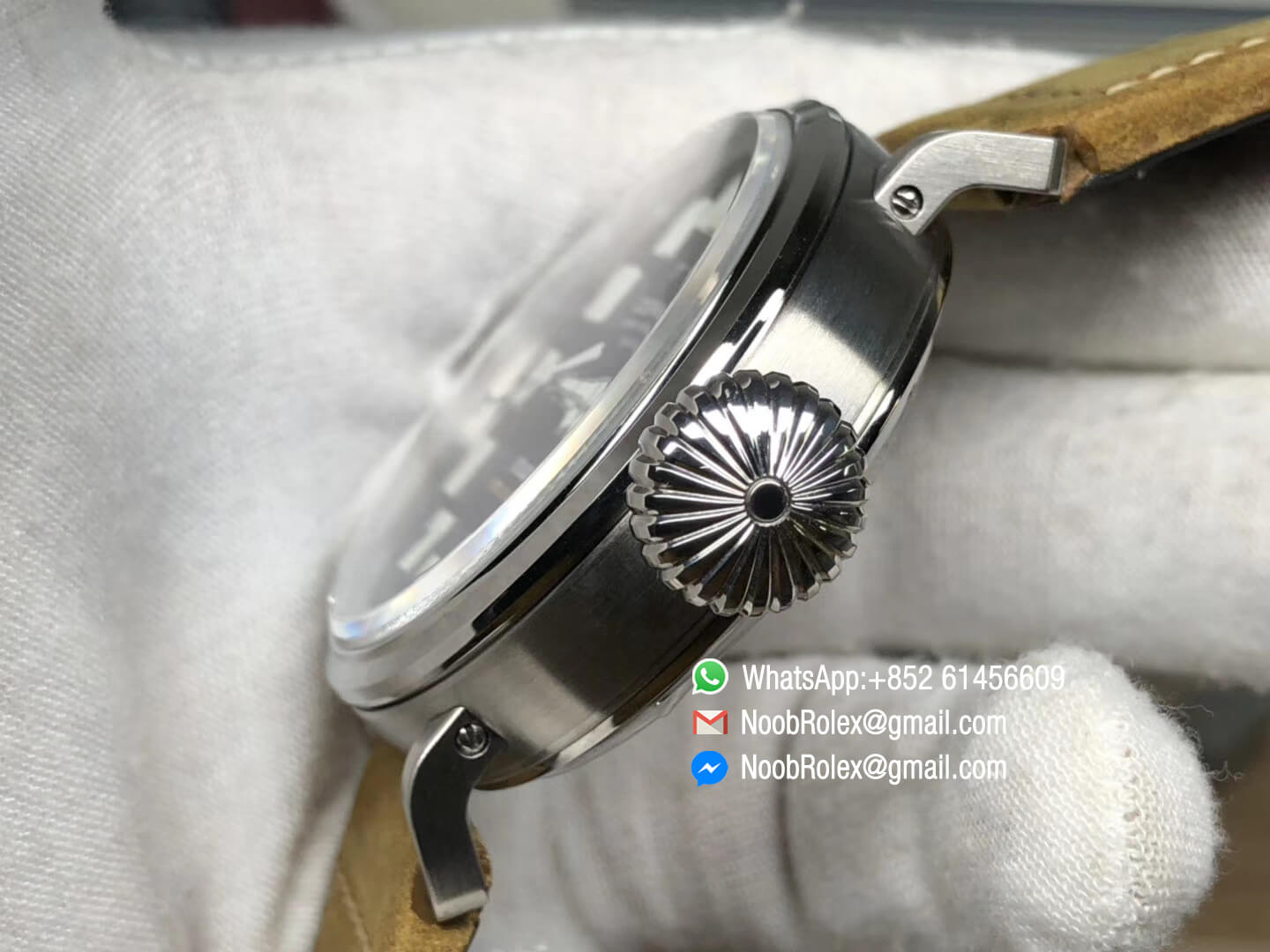 Pilot Type 20 Extra Special Stainless Steel 45MM XF 1:1 BEST EDITION ON BROWN ASSO STRAP Asian Clone 2892 Movement