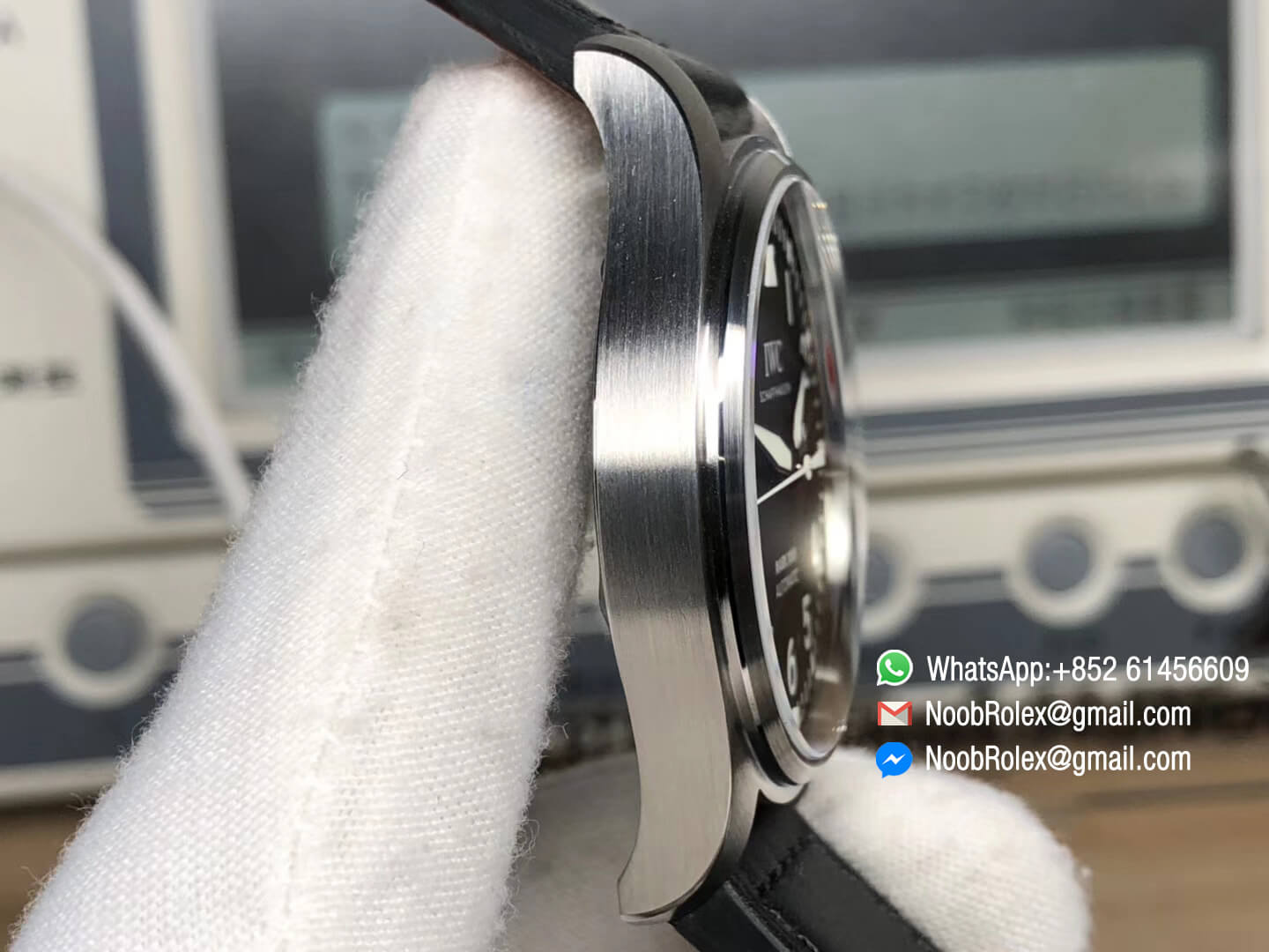 Pilot Watch Mark XVIII IW327001 Black Dial on Black Leather Strap MIYOTA 9015 MKS Factory Best Edition V2