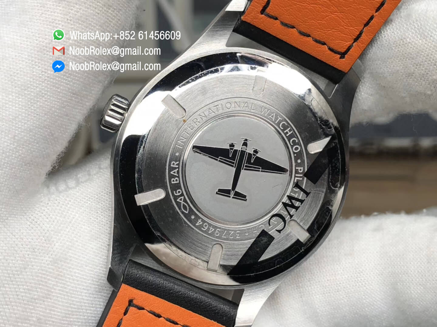 Pilot Watch Mark XVIII IW327001 Black Dial on Black Leather Strap MIYOTA 9015 MKS Factory Best Edition V2