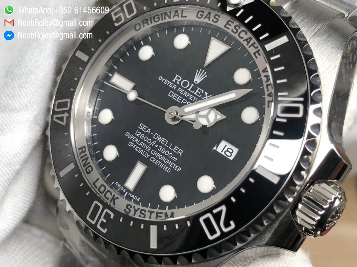 SEA-DWELLER 116660 VR Factory Edition Black Dial on Stainless Steel Bracelet A2836 Movement