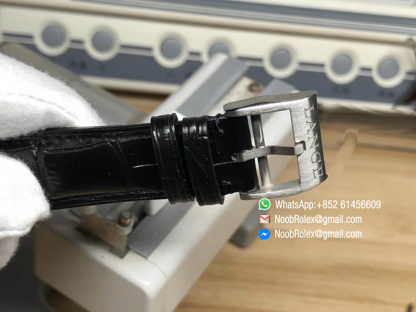 1815 Tourbillon Handwerkskunst Wristwatch Top Fake Stainless Steel Case White Dial on Black Leather Strap