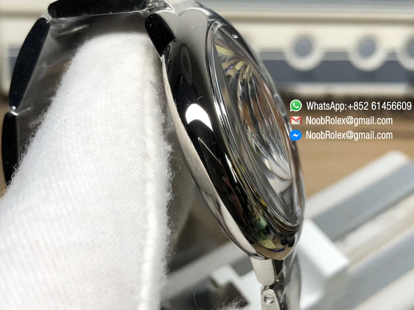 Ballon Bleu Watch W6920042 42mm Stainless Steel Black Dial with Roman Marker on Steel Bracelet Asian 2824 Movement