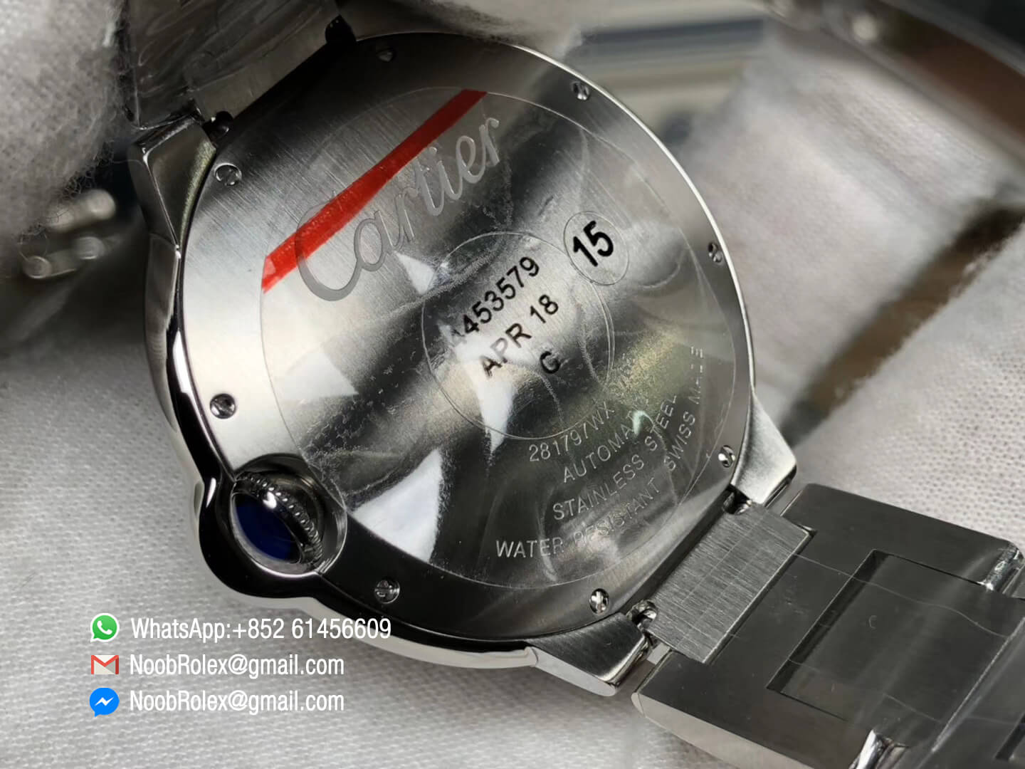 Ballon Bleu Watch W6920042 42mm Stainless Steel Black Dial with Roman Marker on Steel Bracelet Asian 2824 Movement