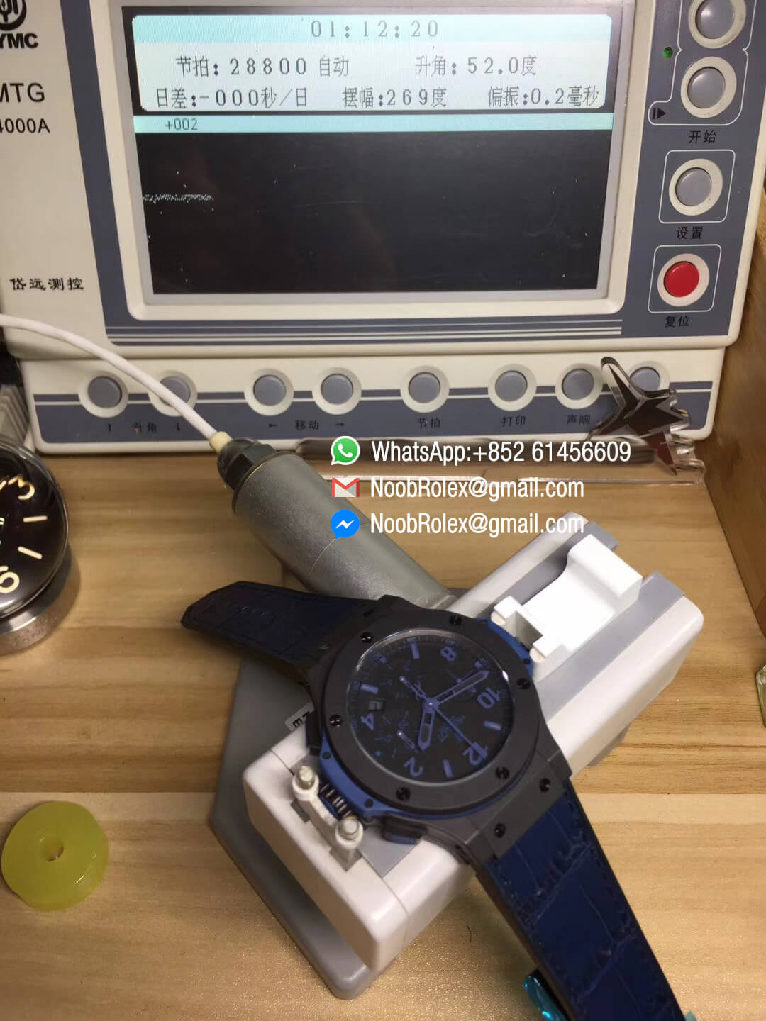 Hublot Big Bang Evolution Blue Magic Full Ceramic Case Blue Markers on Gummy Strap HUB4104 Top Lever Fake Quality
