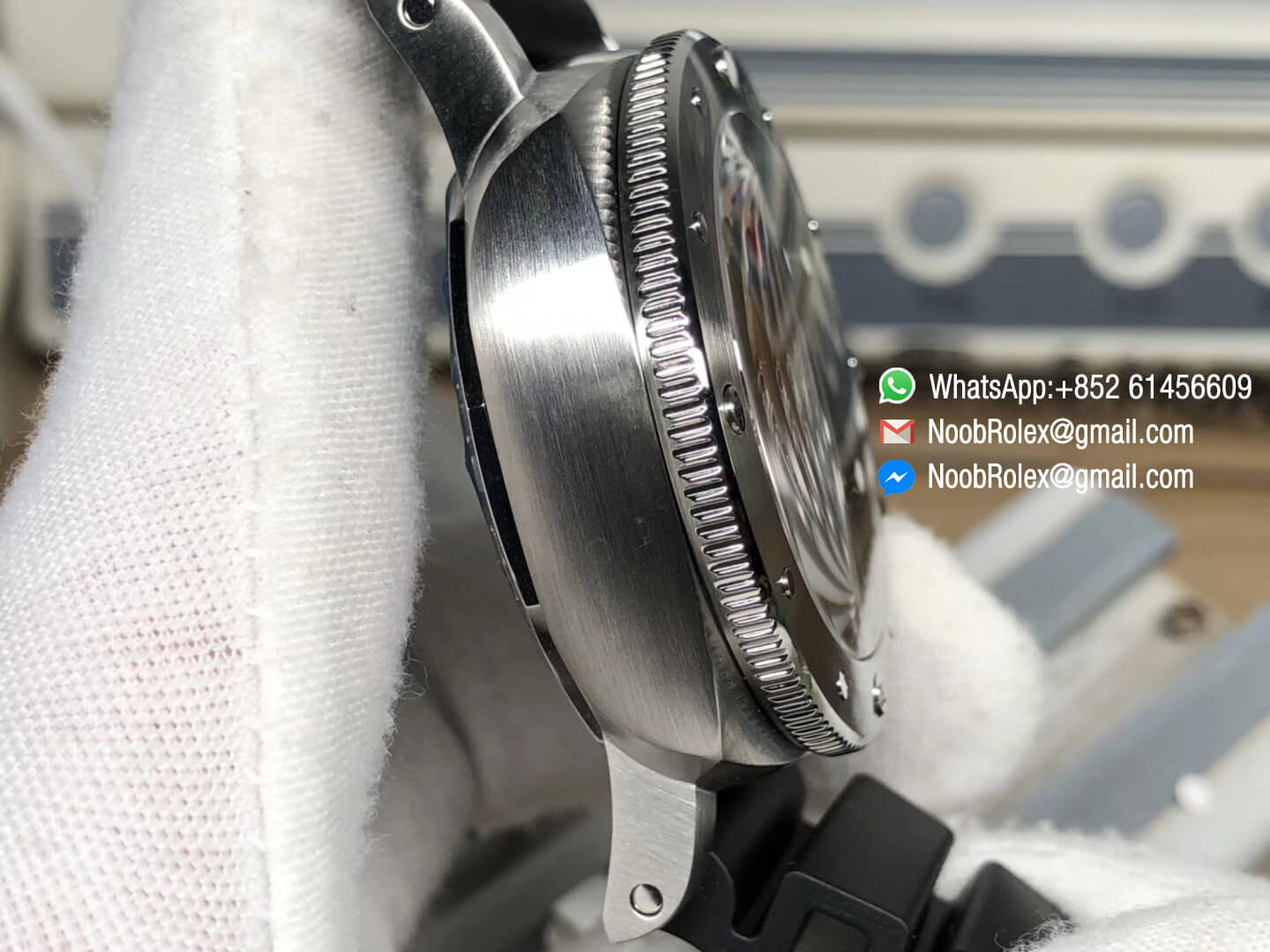 PAM682 PAM00682 Luminor Submersible on Black Rubber Strap Clone P9010 Movement XF Best Edition V2