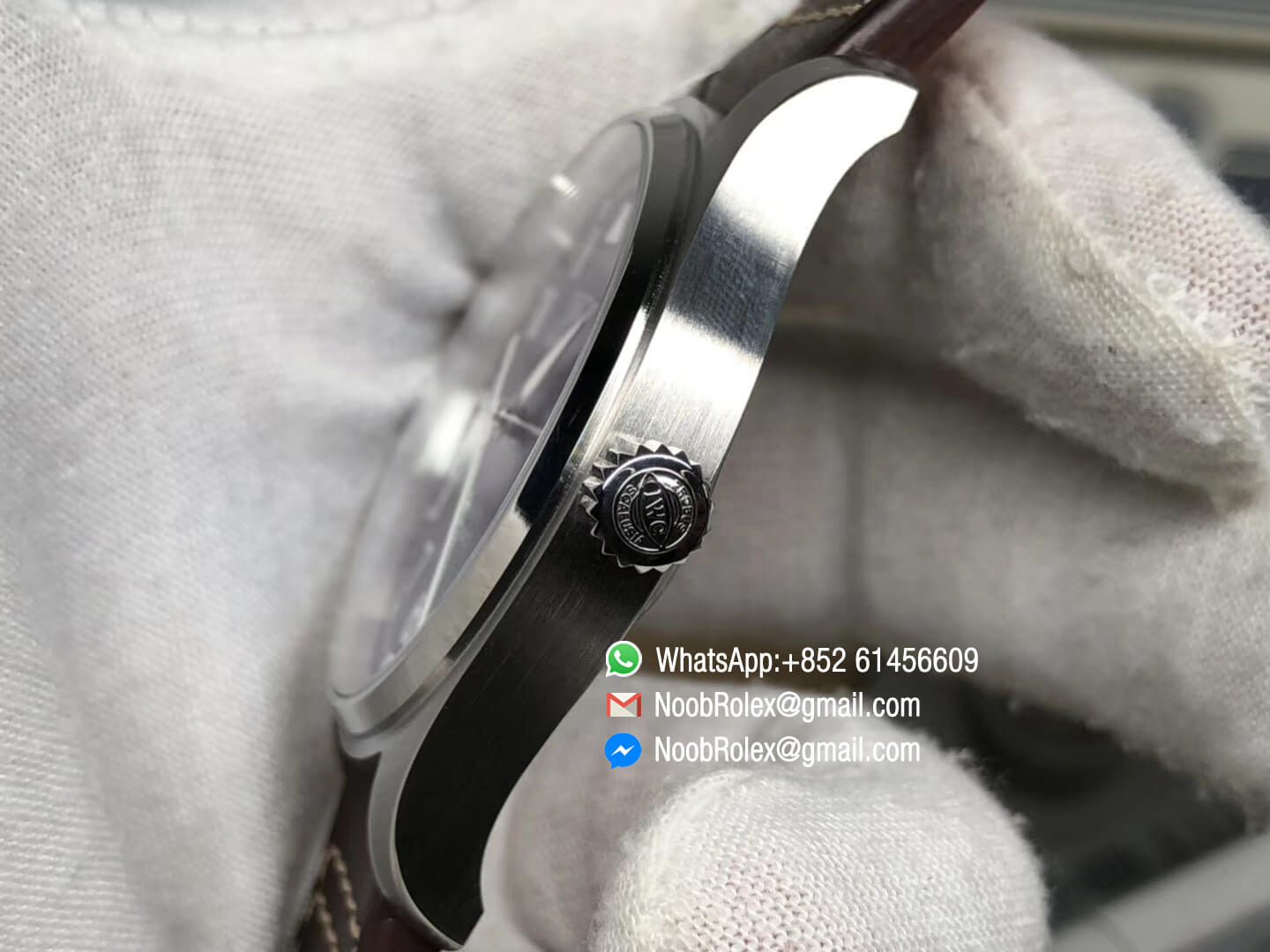 IWC Pilot Watch Mark XVIII IW327010 Le Petit Prince Blue Dial on Brown Leather Strap MIYOTA 9015 MKS Factory V2