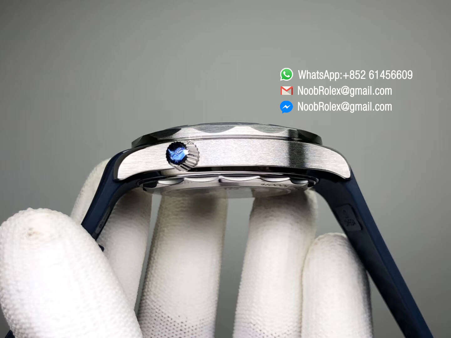 2018 Seamaster Diver 300M Blue Ceramic Bezel Blue Dial on Blue Rubber Strap A8800 Black Balance Wheel VSF 1:1 Best Rep Edition V2