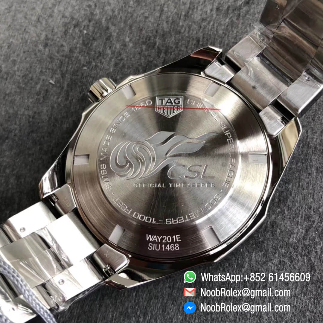 Aquaracer English Premier League Limited Edition Calibre 5 43mm Stainless Steel Case & Bracelet Gray Dial A2824 GSF 1:1 Top Replica Quality