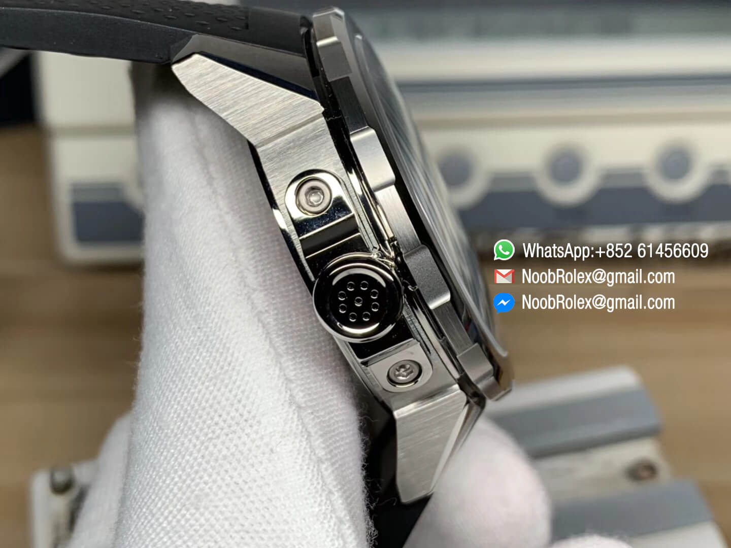 IWC Aquatimer Automatic Watch IW329001 V6F 1:1 Best Edition Stainless Steel Case Black Dial on Black Rubber Strap MIYOTA 9015