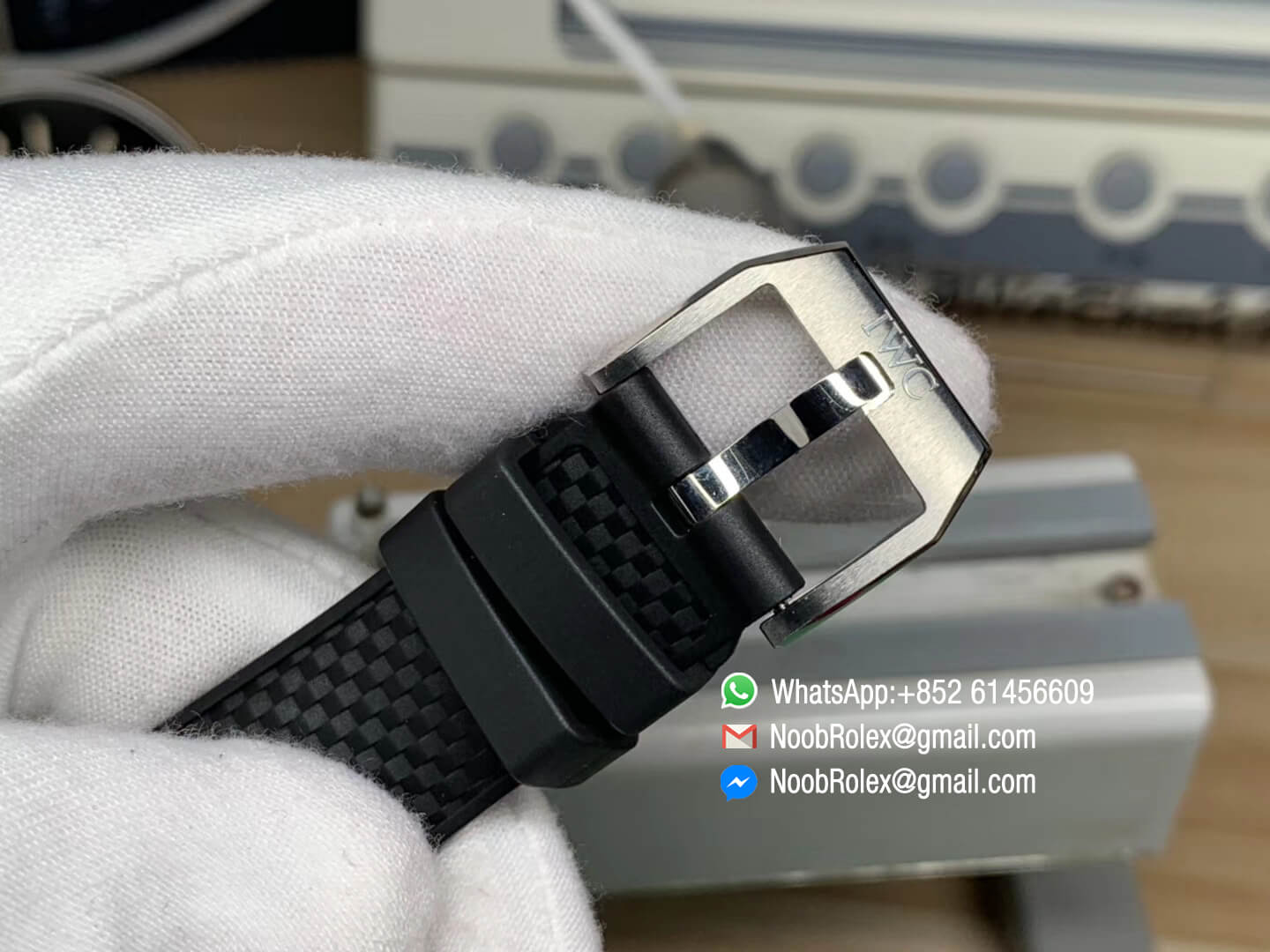 IWC Aquatimer Automatic Watch IW329001 V6F 1:1 Best Edition Stainless Steel Case Black Dial on Black Rubber Strap MIYOTA 9015