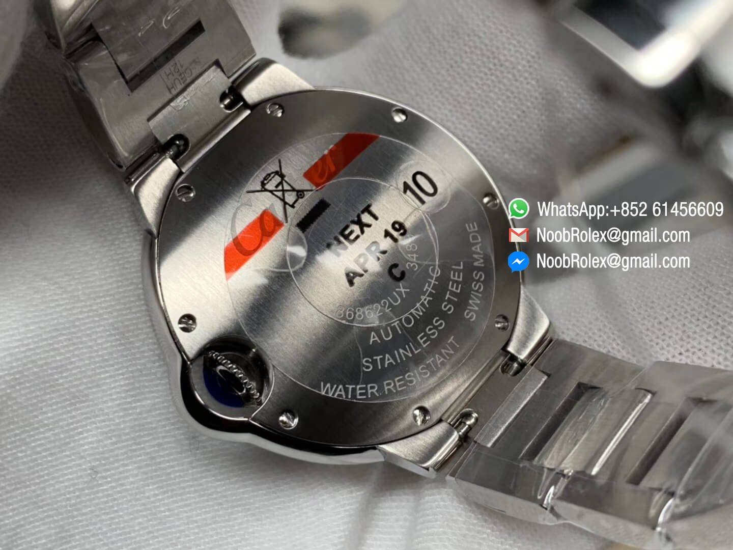 Cartier Ballon Bleu Lady W6920100 33mm Stainless Steel Case & Bracelet AF 1:1 Best Edition Pink Textured Dial with Swiss ETA 2671 Automatic movement