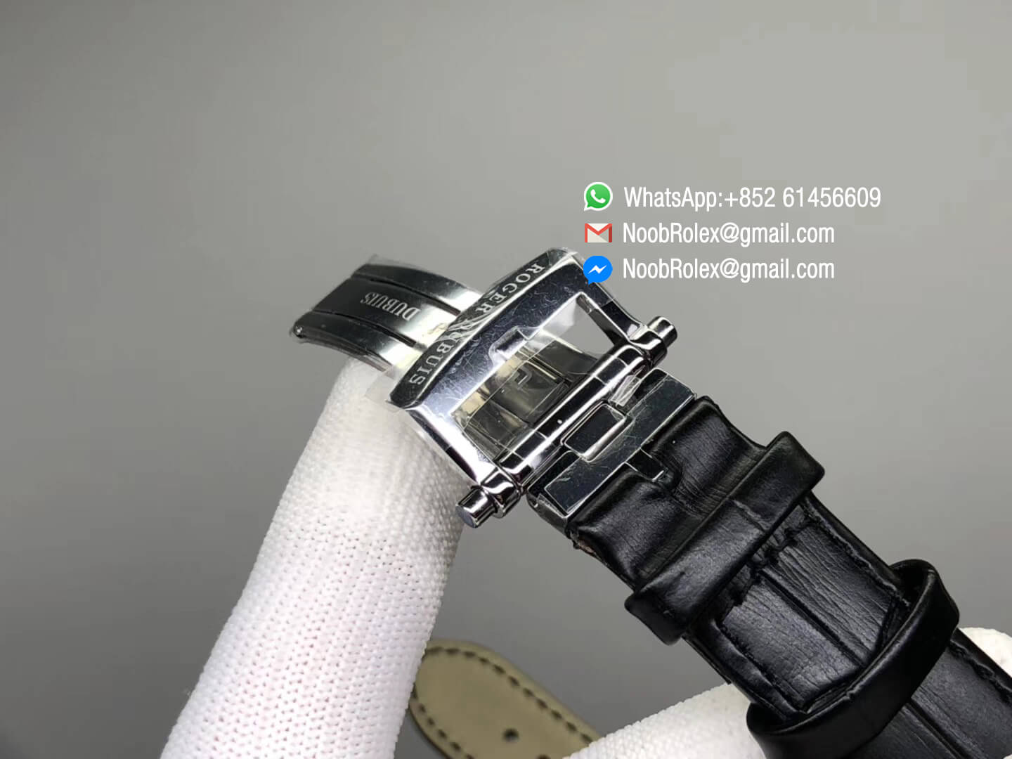 Excalibur Knights of the Round Table II Stainless Steel Black Dial on Black Leather Strap Japan MIYOTA 6T15 V2