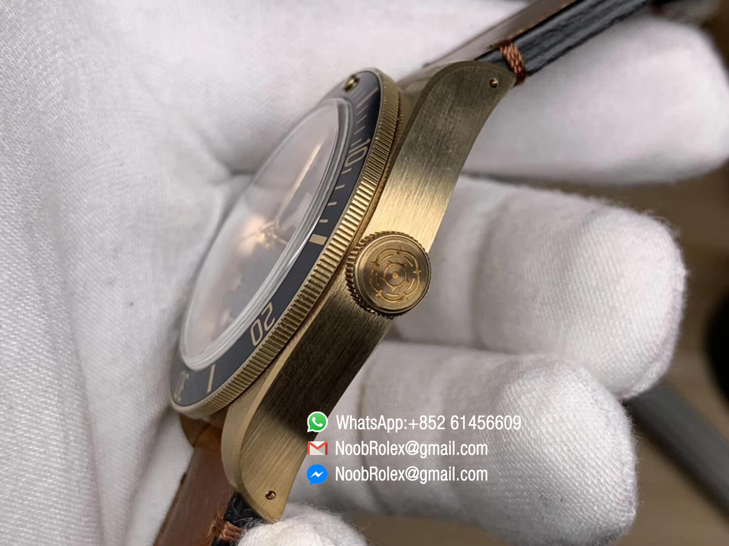 Tudor Heritage Black Bay 79250BB Bronze Case Blue Dial Blue Bezel on Aged Brown Leather Strap A2824 XF Top Fake Quality V3