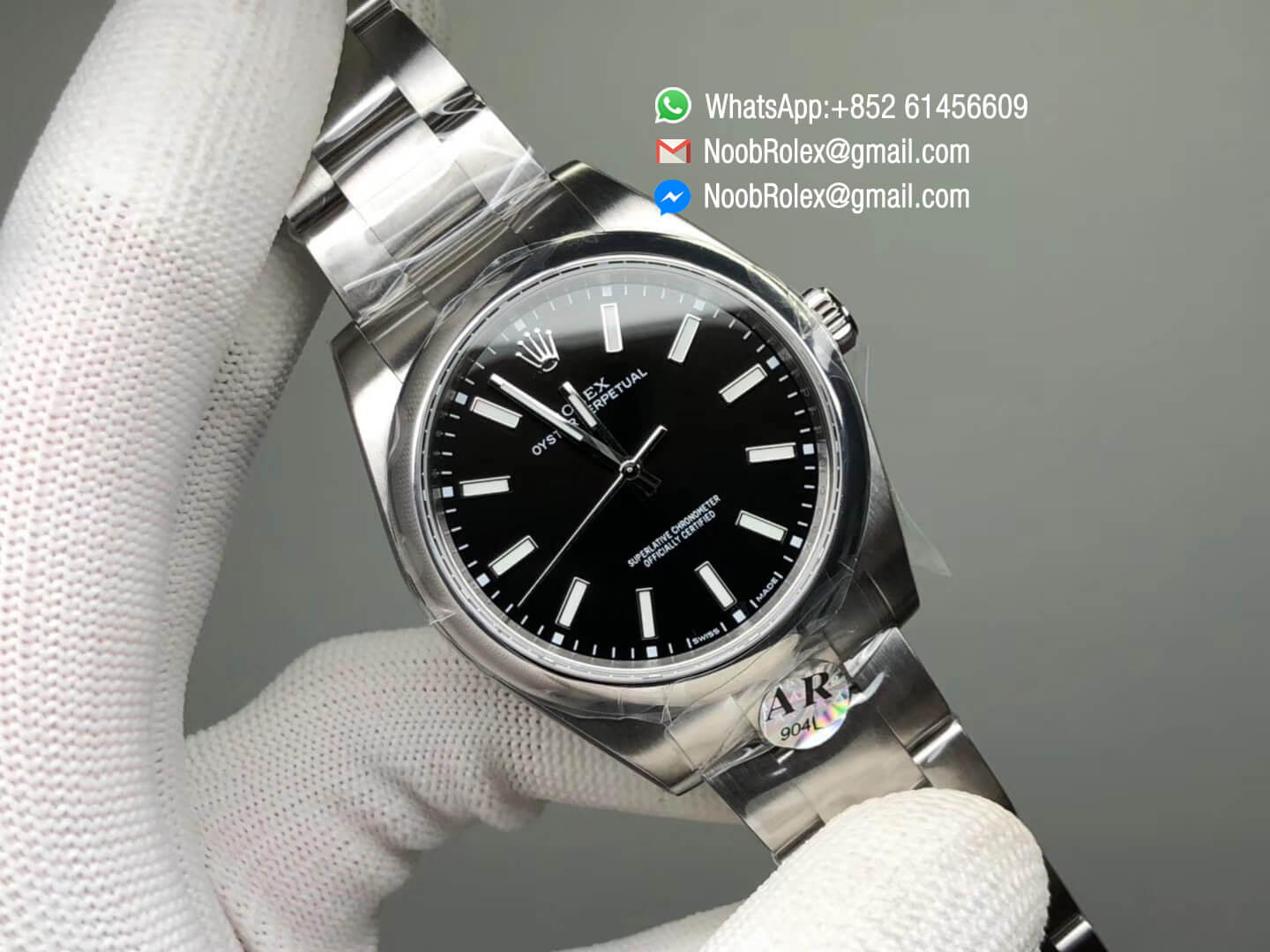 Oyster Perpetual 39mm 114300 904L Stainless Steel Case Polished Bezel and Bracelet Black Dial SH3132 ARF Best Quality
