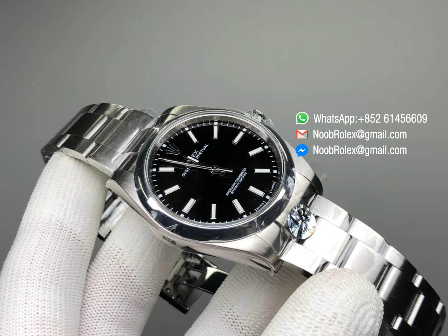 Oyster Perpetual 39mm 114300 904L Stainless Steel Case Polished Bezel and Bracelet Black Dial SH3132 ARF Best Quality