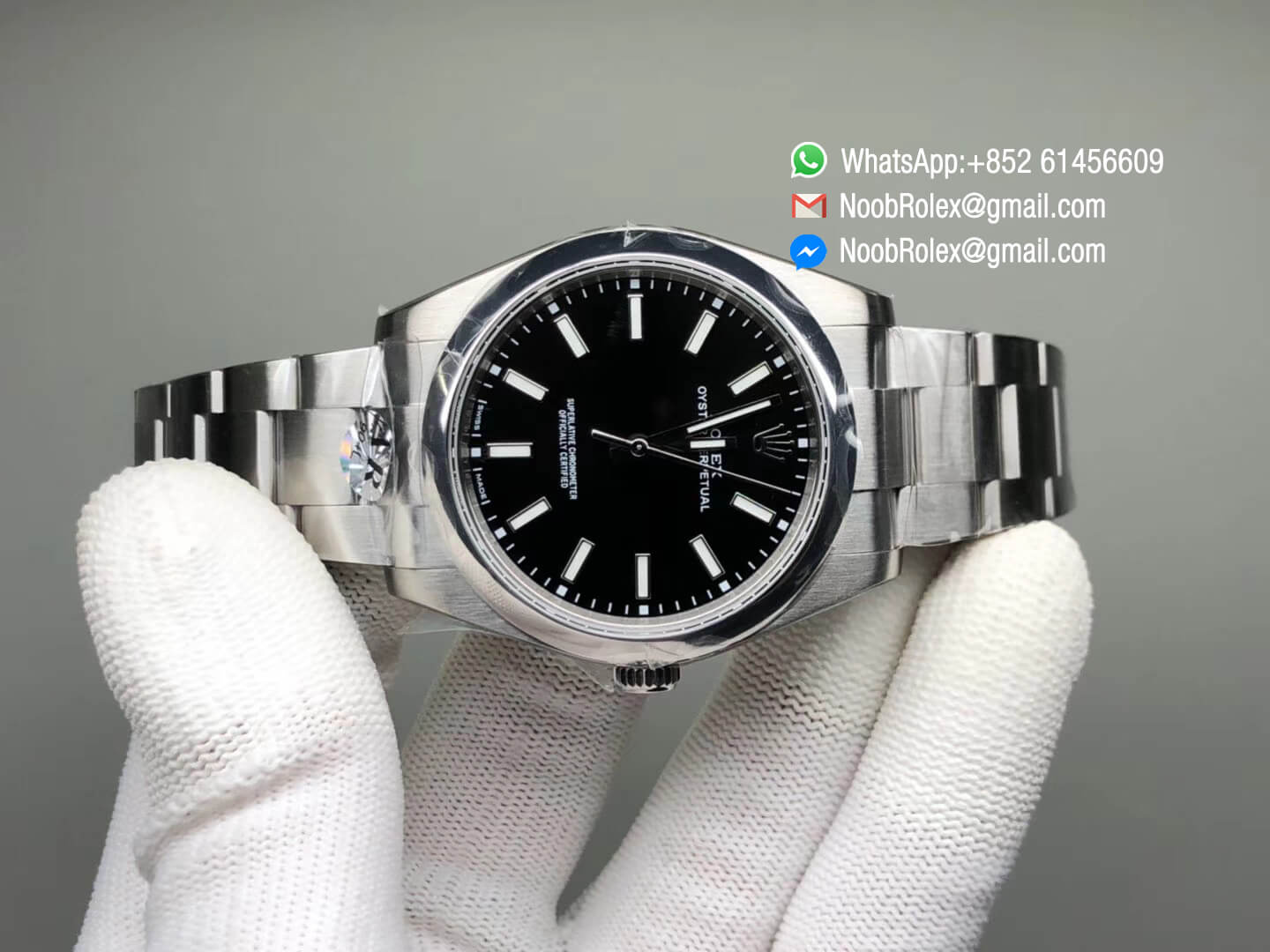 Oyster Perpetual 39mm 114300 904L Stainless Steel Case Polished Bezel and Bracelet Black Dial SH3132 ARF Best Quality
