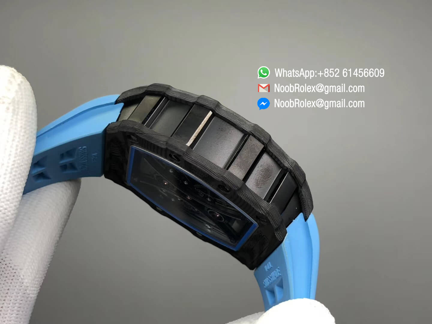 RM53-01 CA PRO02 Tourbillon Pablo Mac Donough Forged Carbon Skeleton Blue Dial M9015 KV Factory 1:1 Best Quality