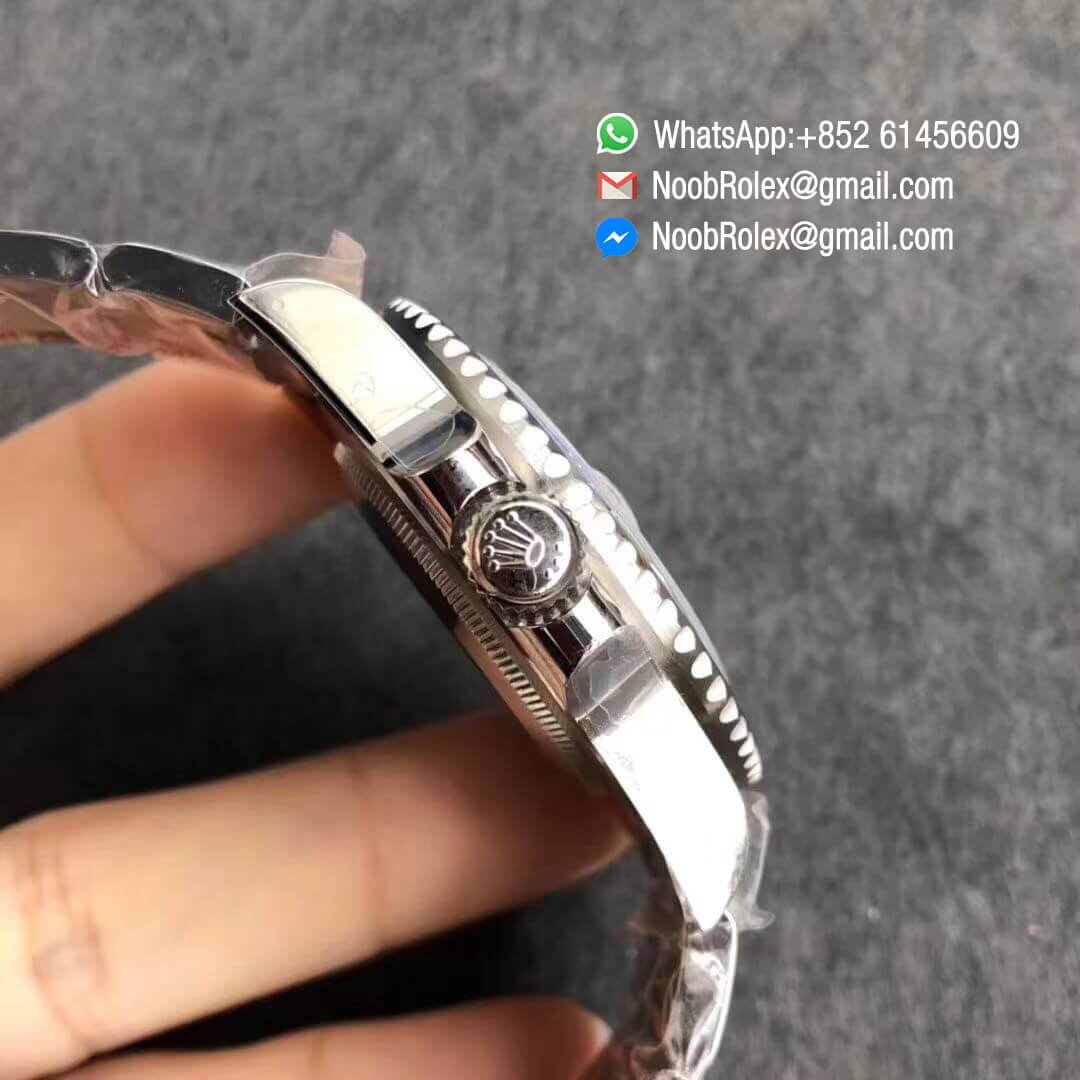 Rolex-GMT-Master-II-116710BLNR-Noob-Factory-V9-Black-&-Blue-Ceramic-Bezel-904L-Stainless-Steel-Case-Blue-GMT-Hander-A3186-Correct-Hand-Stack