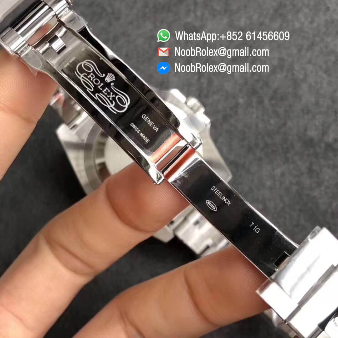 Rolex-GMT-Master-II-116710BLNR-Noob-Factory-V9-Black-&-Blue-Ceramic-Bezel-904L-Stainless-Steel-Case-Blue-GMT-Hander-A3186-Correct-Hand-Stack