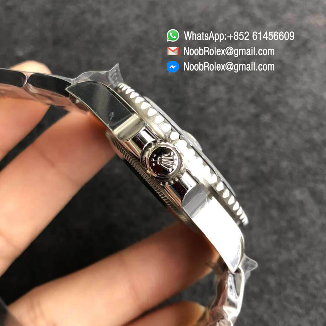 Rolex GMT-Master II 116710LN Noob Factory V9 904L Stainless Steel Case Black Ceramic Bezel Black Dial Green GMT Hander 1:1 Top Clone Quality A3186 Correct Hand Stack