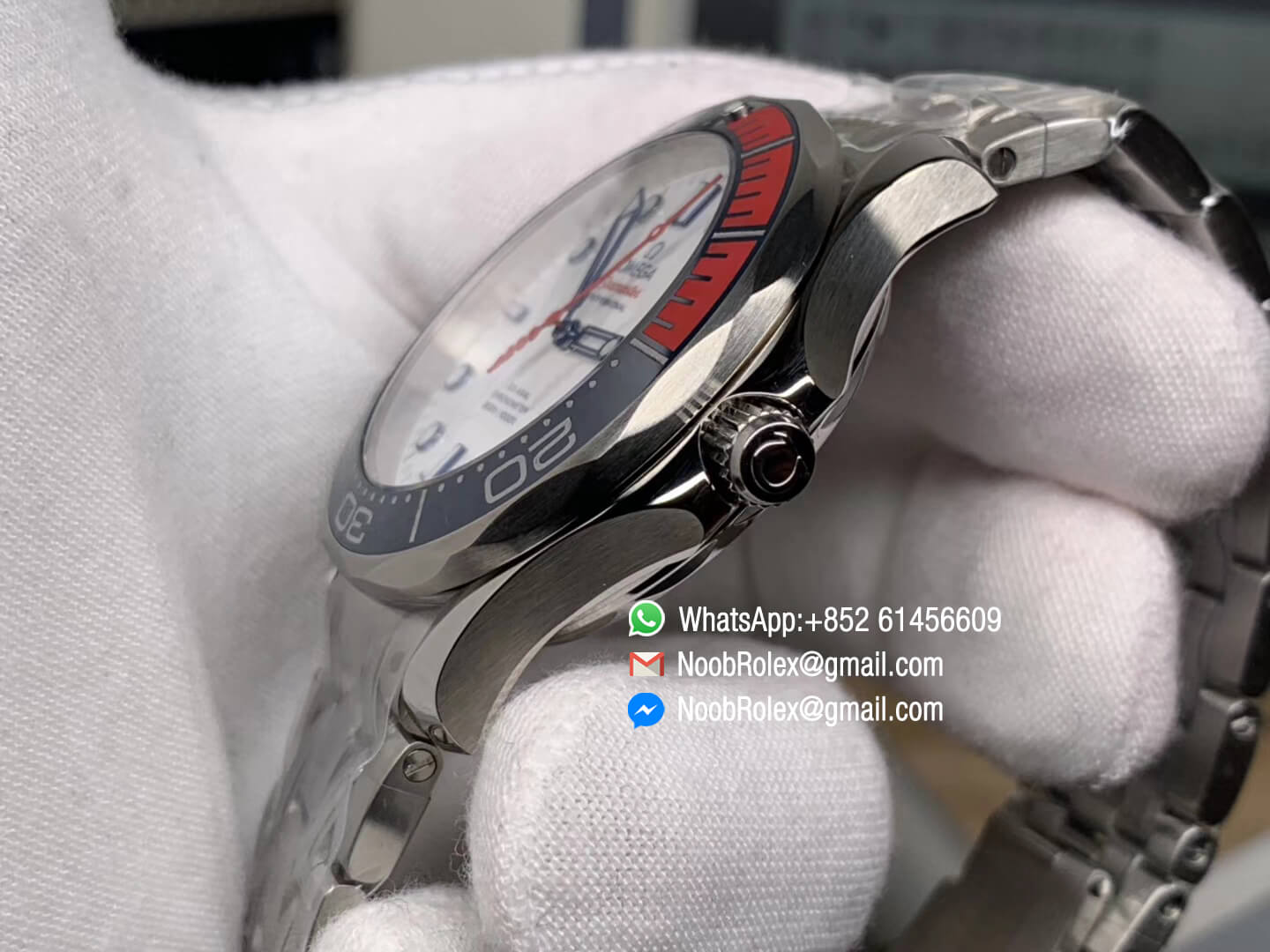 Omega Seamaster Diver 300m 212.32.41.20.04.001 Commander's Watch 41mm Stainless Steel Case & Bracelet White Dial A2824 Best Clone Edition