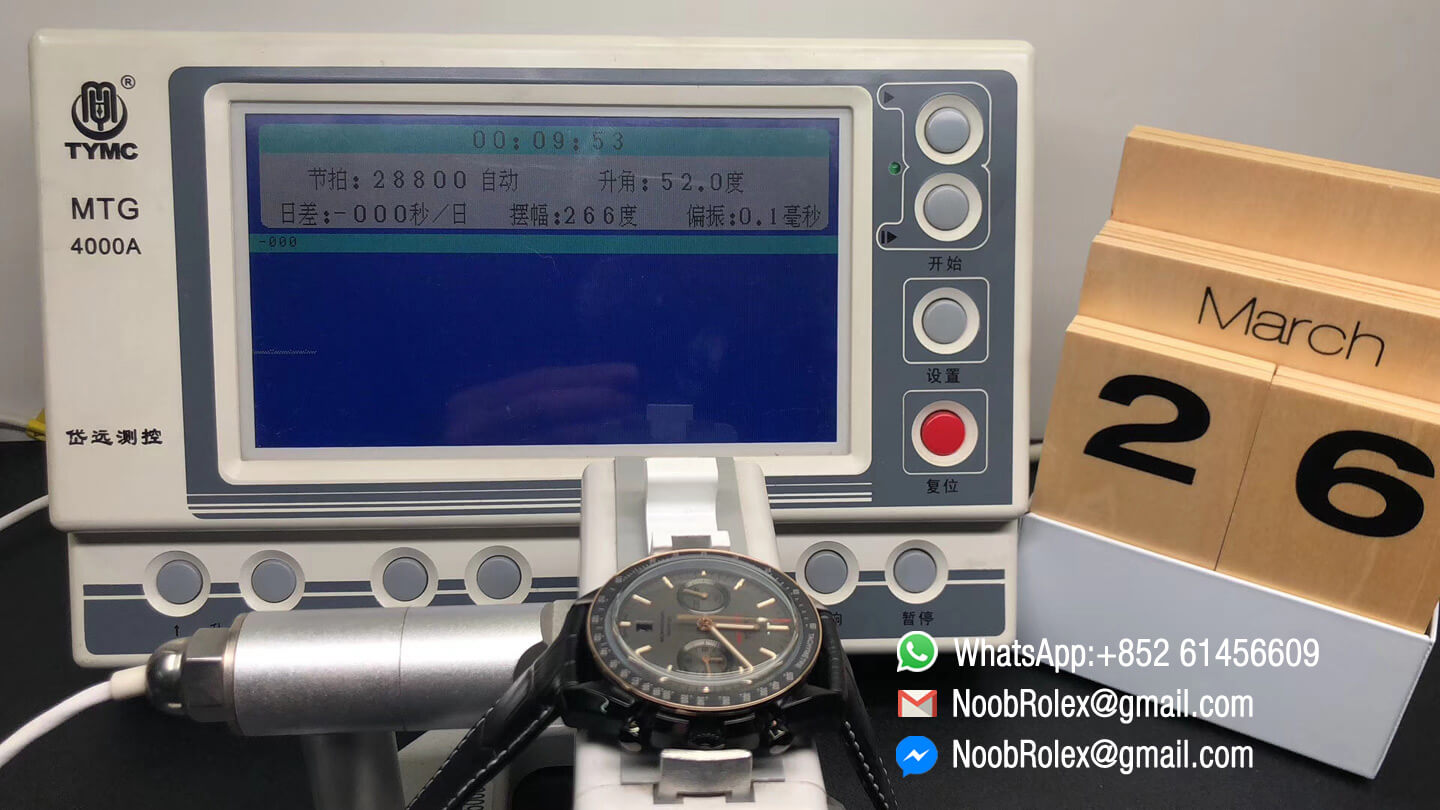 Speedmaster Dark Side of The Moon Watch PVD Case Co-Axial Chronograph Sedna Black on Black Leather Strap A9300