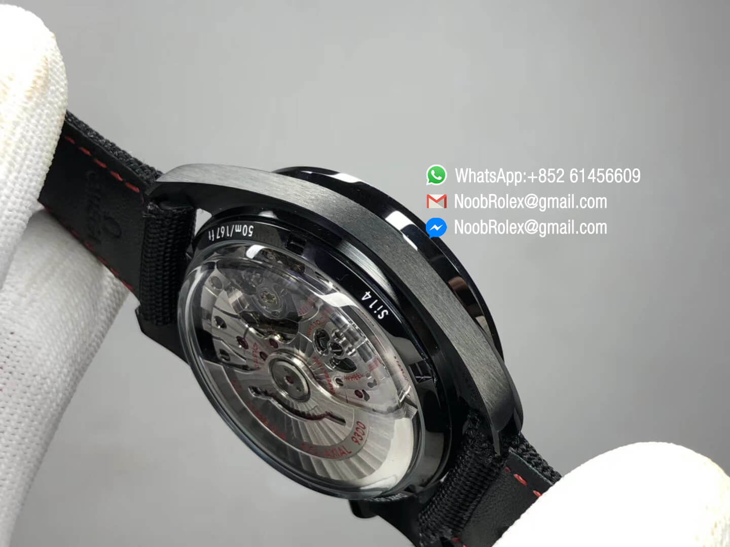 Speedmaster Dark Side of The Moon Watch Real Ceramic Case Black Black on Nylon Strap A9300 OM Factory 1:1 Best Edition