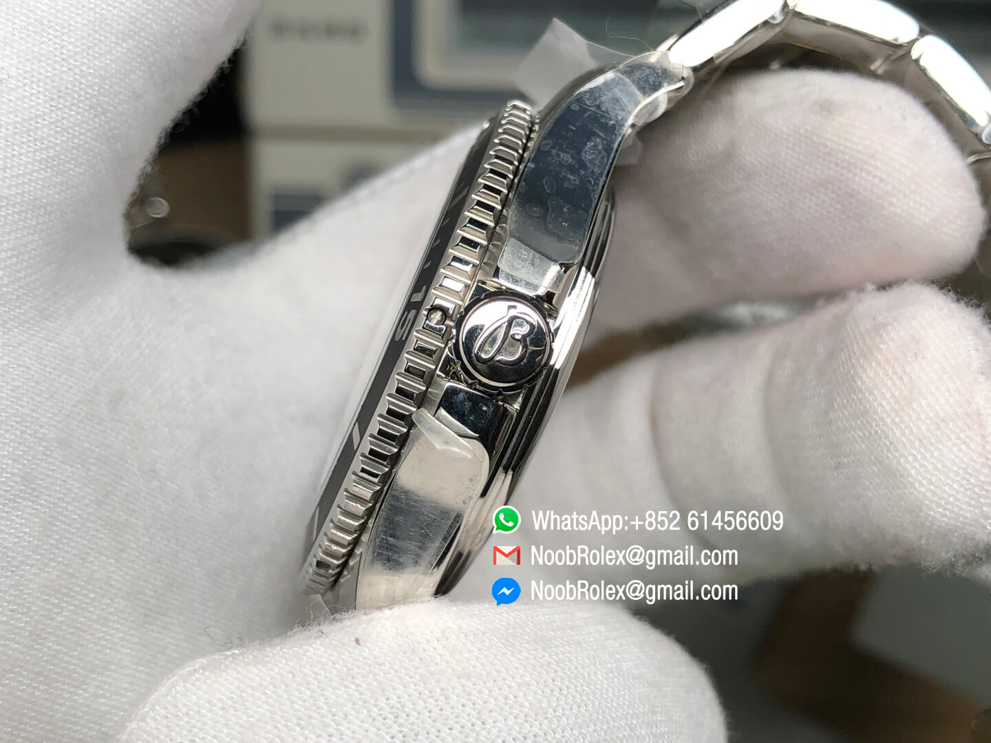 Breitling SuperOcean II Watch A17392D7/BD68-162A 44mm GF 1:1 Best Edition Black Dial on Stainless Steel Bracelet A2824