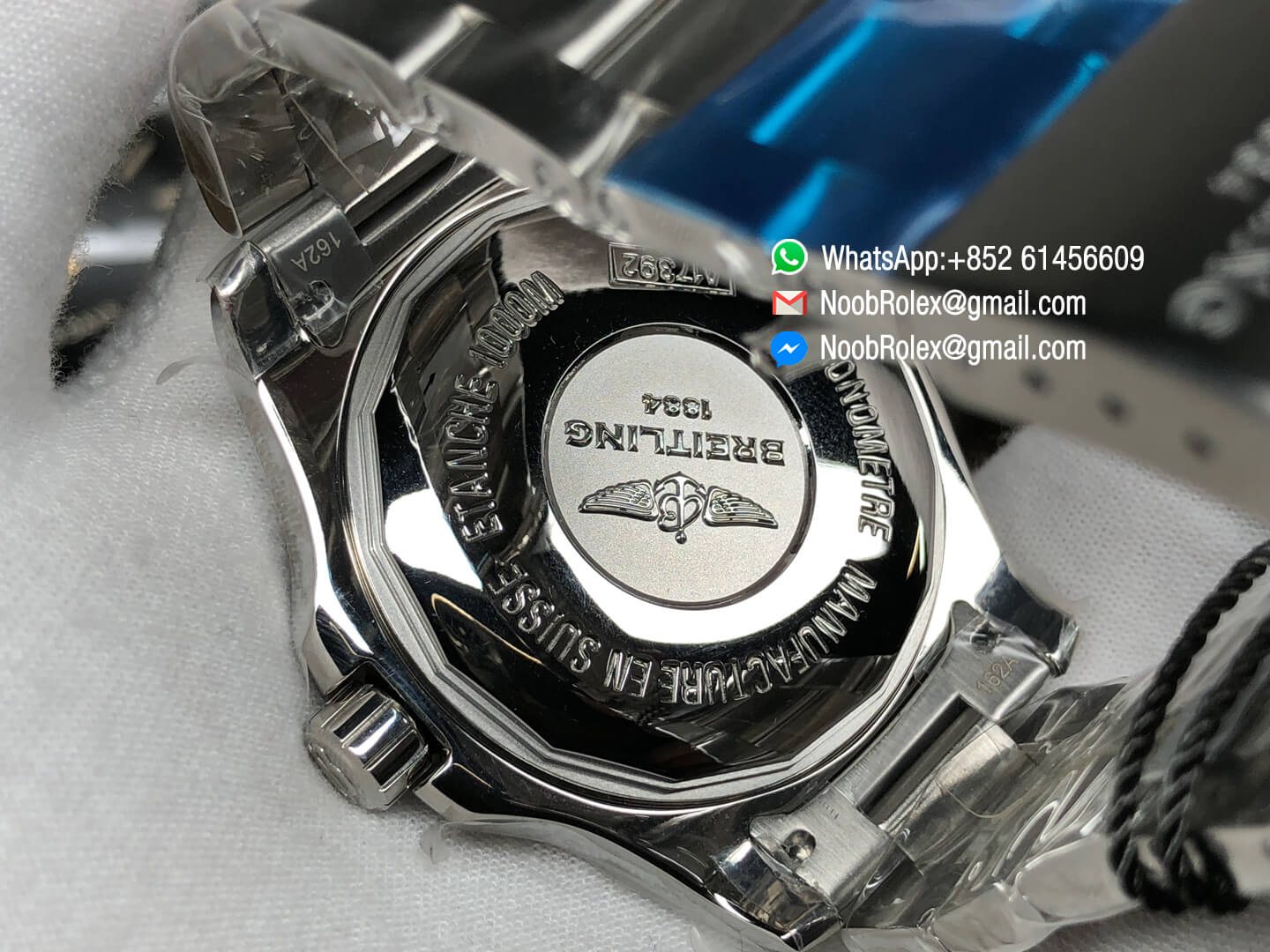 Breitling SuperOcean II Watch A17392D7/BD68-162A 44mm GF 1:1 Best Edition Black Dial on Stainless Steel Bracelet A2824