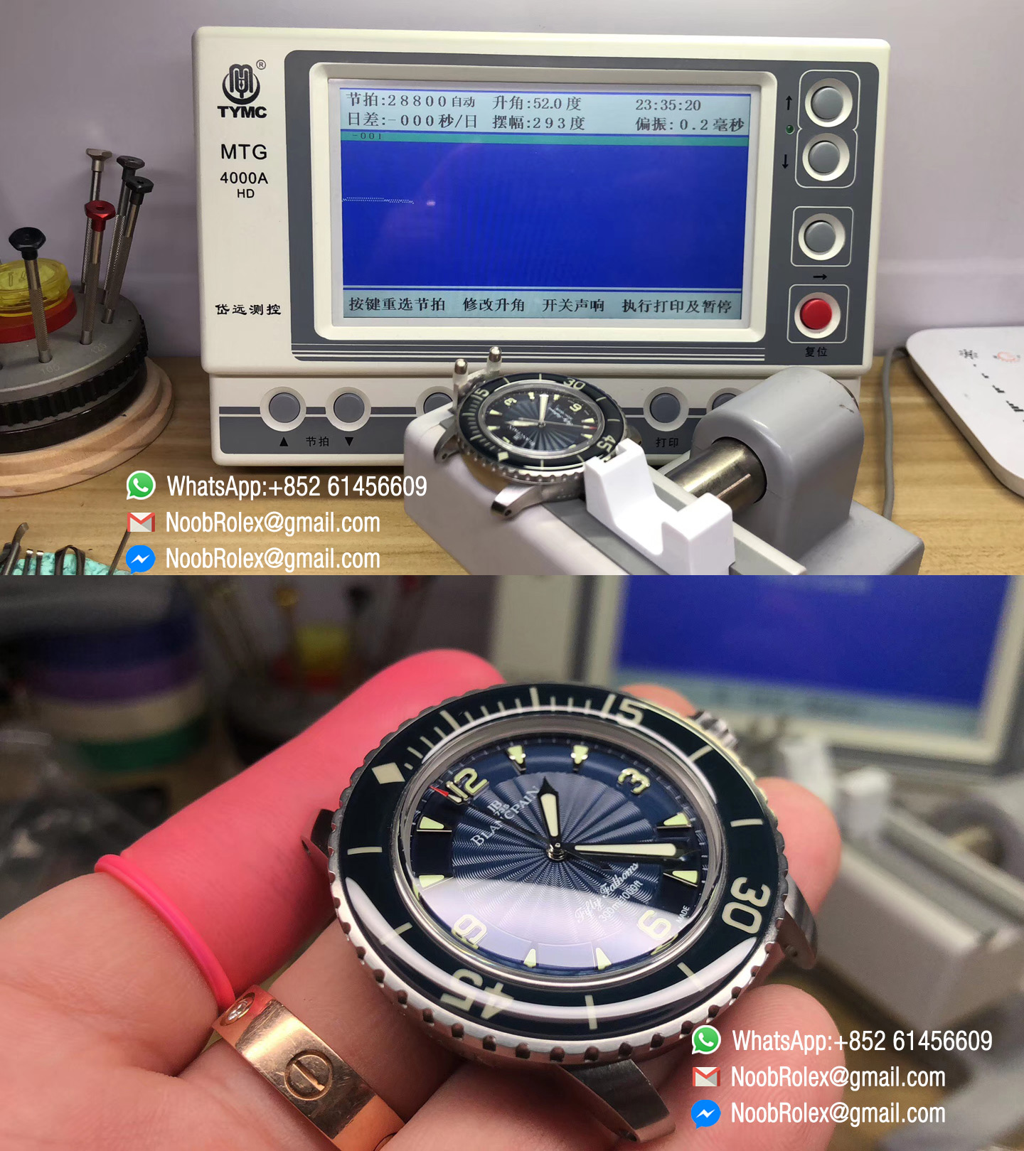 Fifty Fathoms Limited Edition Watch Stainless Steel Case Blue Dial on Sail-canvas Strap Swiss ETA 2836 ZF 1:1 Best Quality