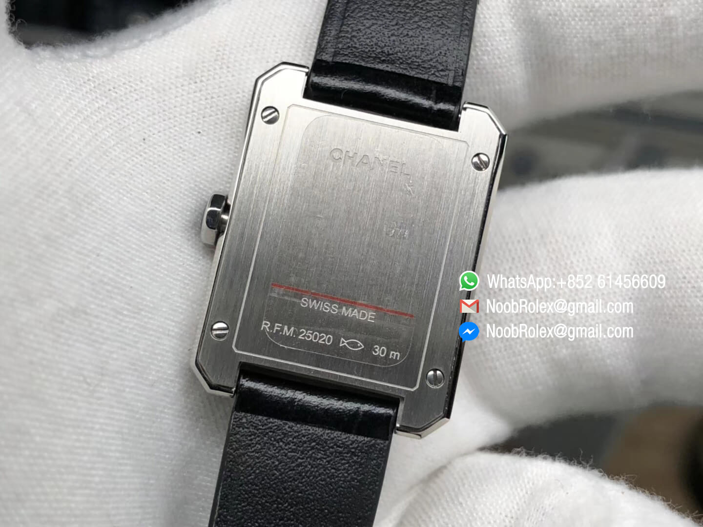 Boy∙Friend Watch H4883 in Steel Case and Diamond Bezel on Black Alligator Leather Strap with Black Dial Top Quality