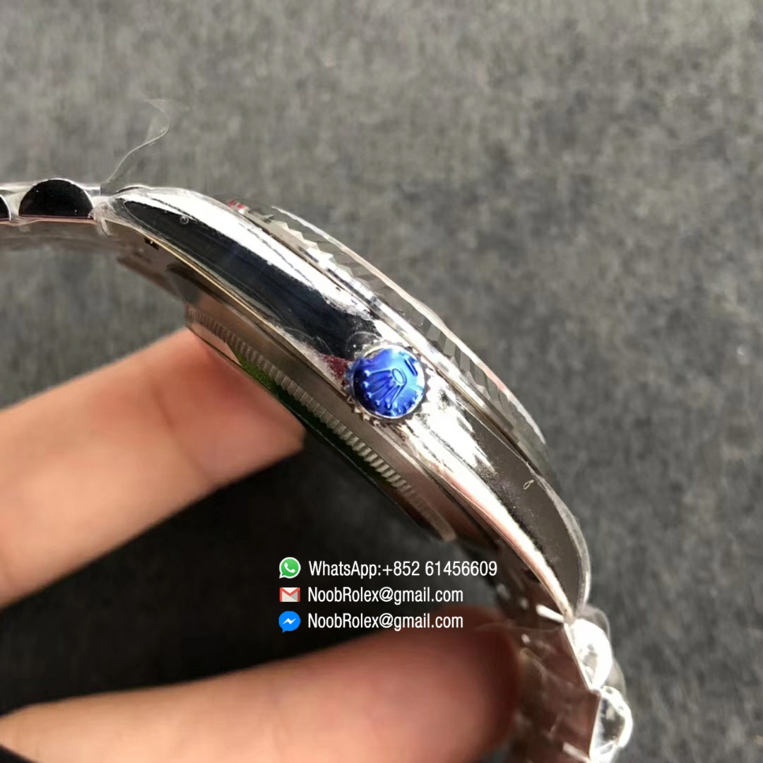 DATEJUST 41 126334 904L STEEL CASE BLUE DIAL ON JUBILEE BRACELET WITH ASIAN 2824 AUTO MOVEMENT AR FACTORY 1:1 BEST QUALITY V2