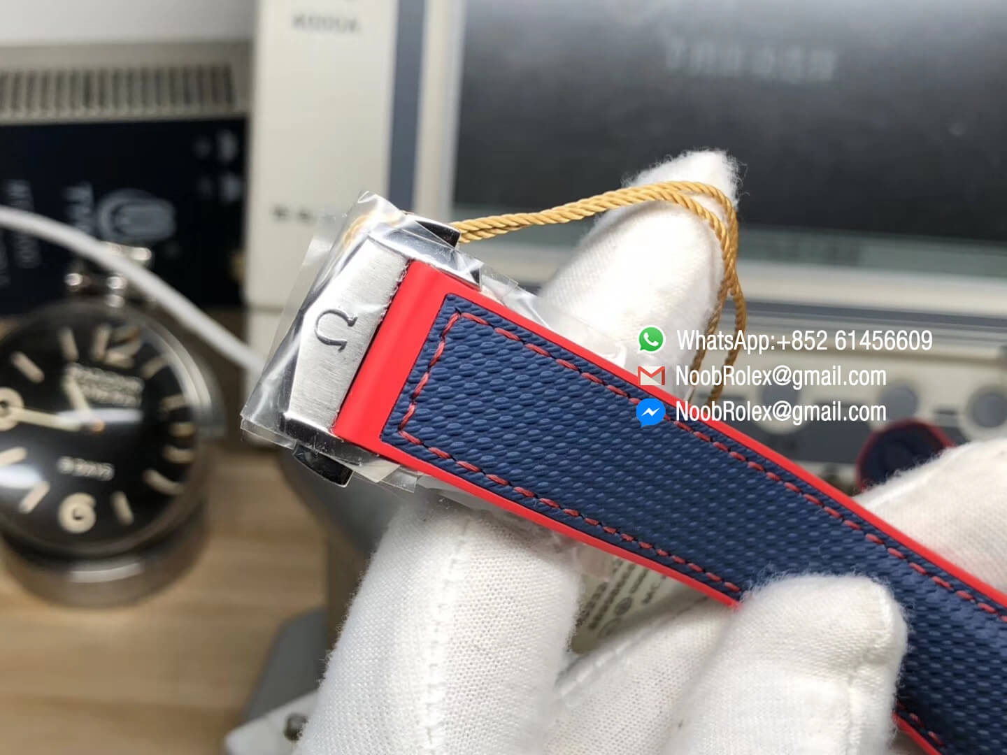 Planet Ocean 43.5mm Pyeongchang 2018 Olympics Anniversar Watch Blue Dial on Blue Nylon Strap A8900 Super Clone VSF 1:1 Best Edition