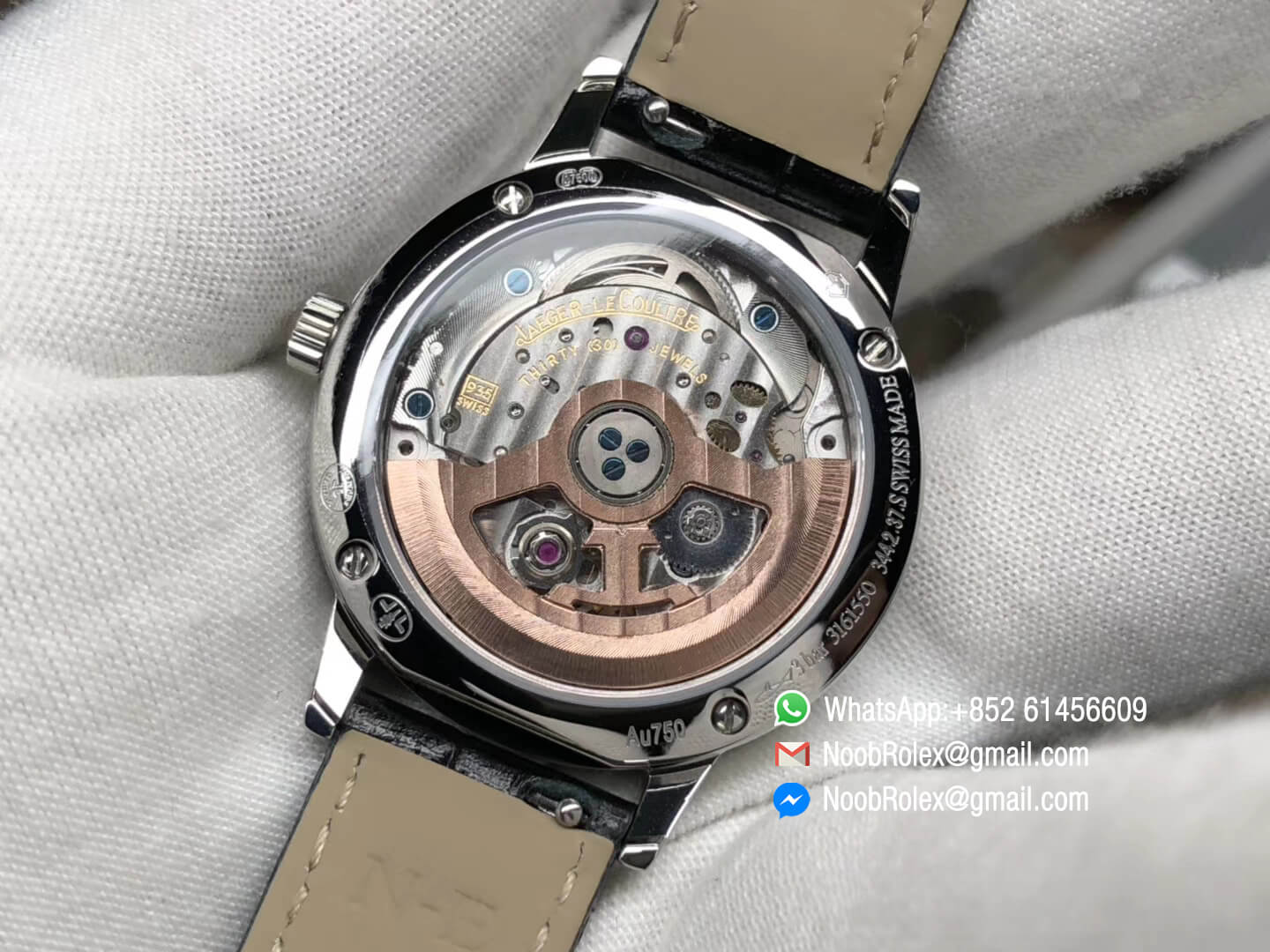 Rendez-Vous Night & Day Steel Case White Textured Dial Diamonds Bezel on Black Leather Strap A898 ZF Best Quality Edition