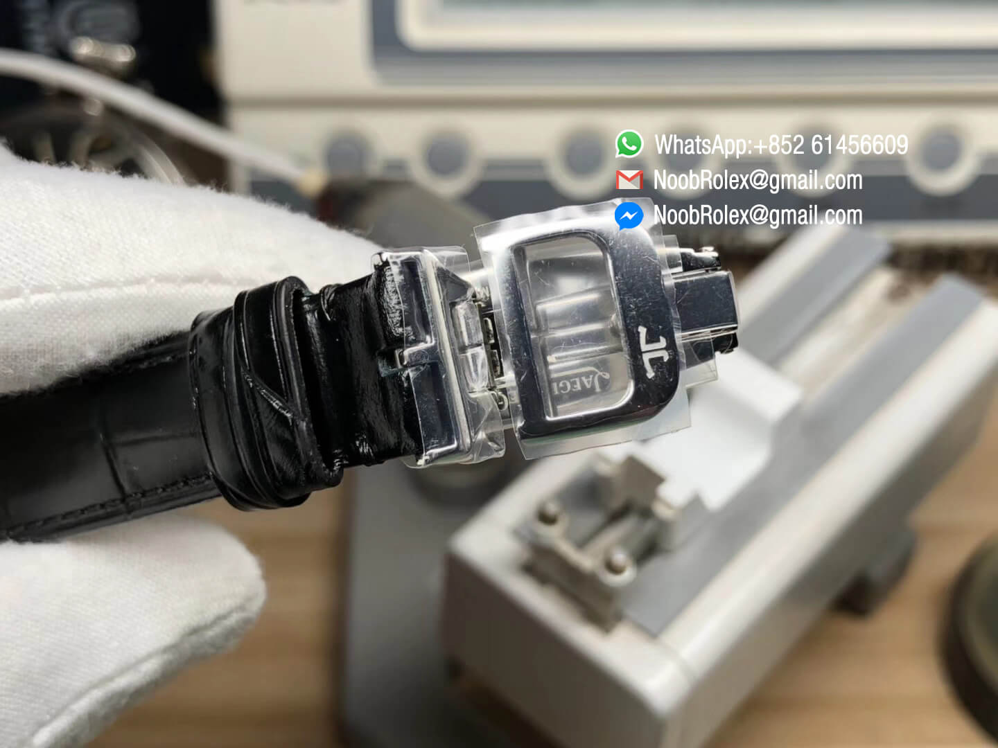 Rendez-Vous Night & Day Steel Case White Textured Dial Diamonds Bezel on Black Leather Strap A898 ZF Best Quality Edition