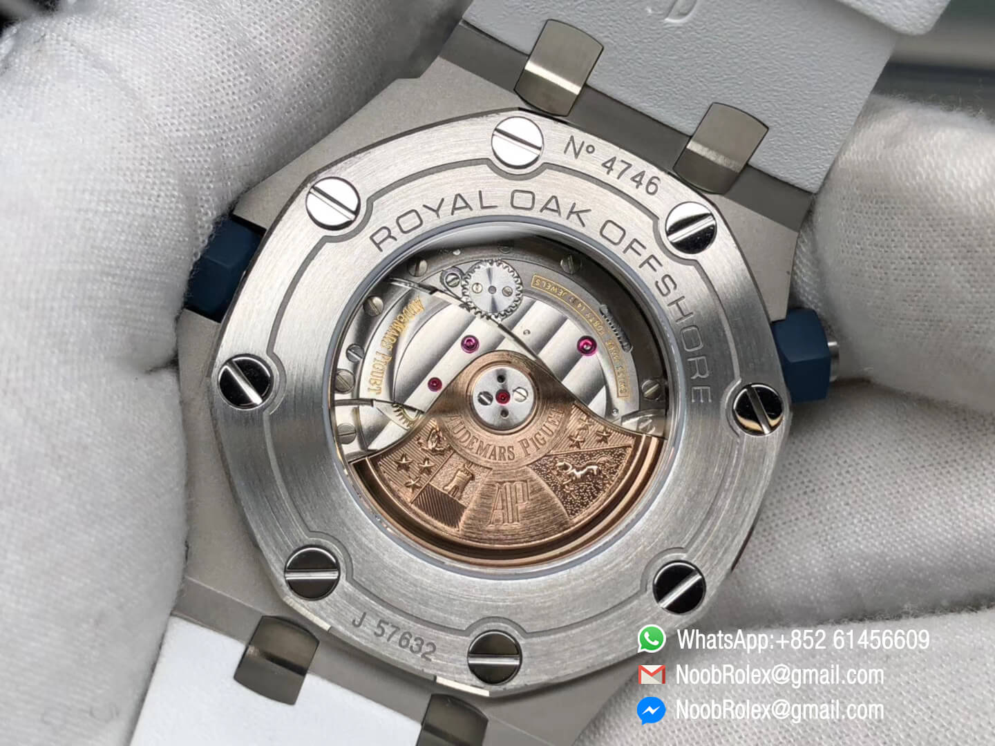 Royal Oak Offshore Diver 2017 White Dial & White Rubber Strap AP 15710 on A3120 JF 1:1 Best Quality Top Level Clone