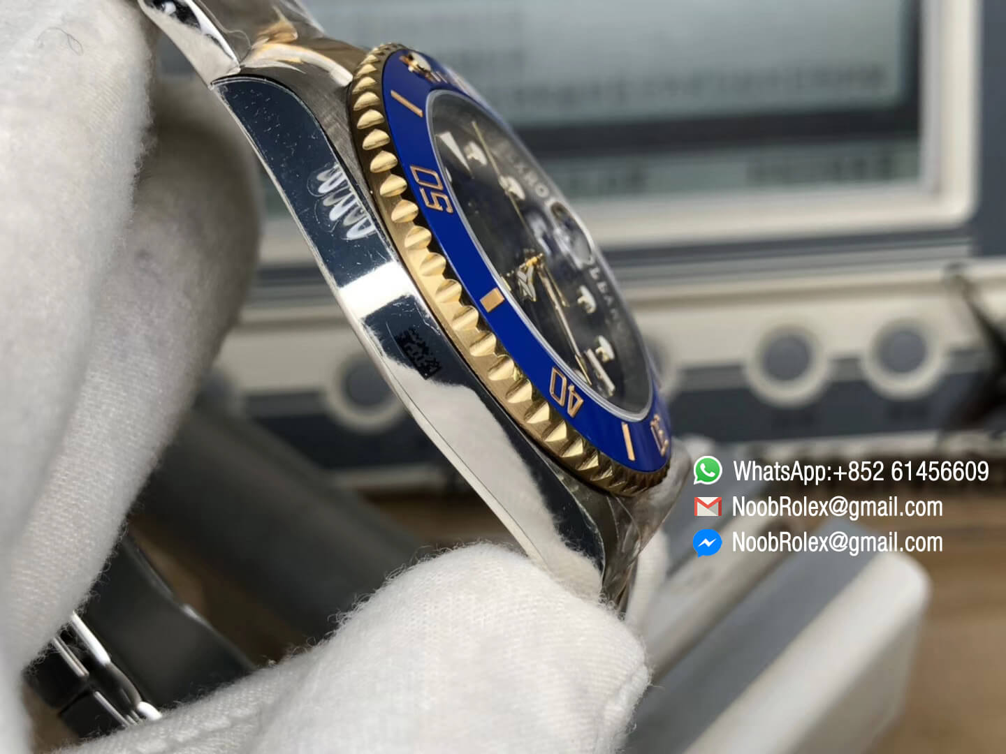 Submariner 116613LB Blue Ceramic Bezel Blue Gradational Radial Dial ARF 1:1 Best Edition 904L Steel and Yellow Gold Case and Bracelet SH3135 V2
