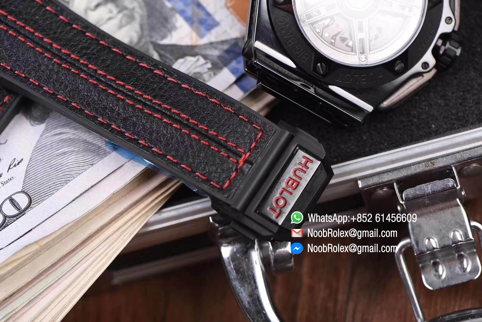 Big Bang Ferrari Unico All Black Limited Edition Chronograph Watch Titanium Case Ceramic Bezel Skeleton Dial HUB1241 Automatic Movement HBB V6 1:1 Best Clone Quality