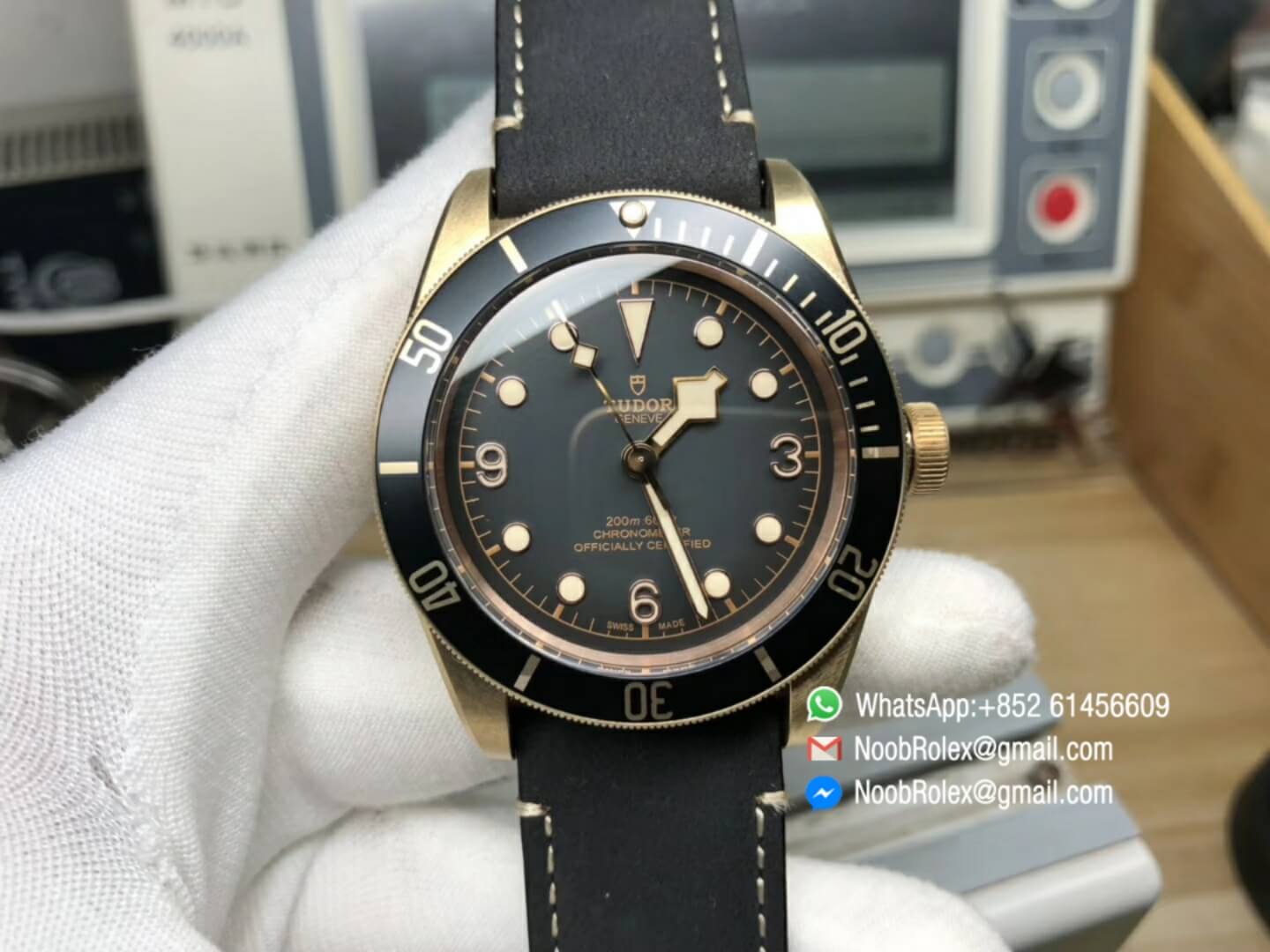 Black Bay Bronze 79250BA 43mm Bronze Case Slate-Grey Dial Calibre 9015 Black Leather Strap Baselworld 2019 New Model XF 1:1 Top Level Best Quality David Beckham Spokesman