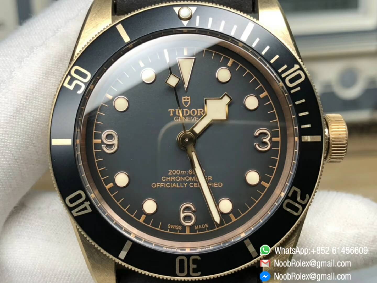 Black Bay Bronze 79250BA 43mm Bronze Case Slate-Grey Dial Calibre 9015 Black Leather Strap Baselworld 2019 New Model XF 1:1 Top Level Best Quality David Beckham Spokesman