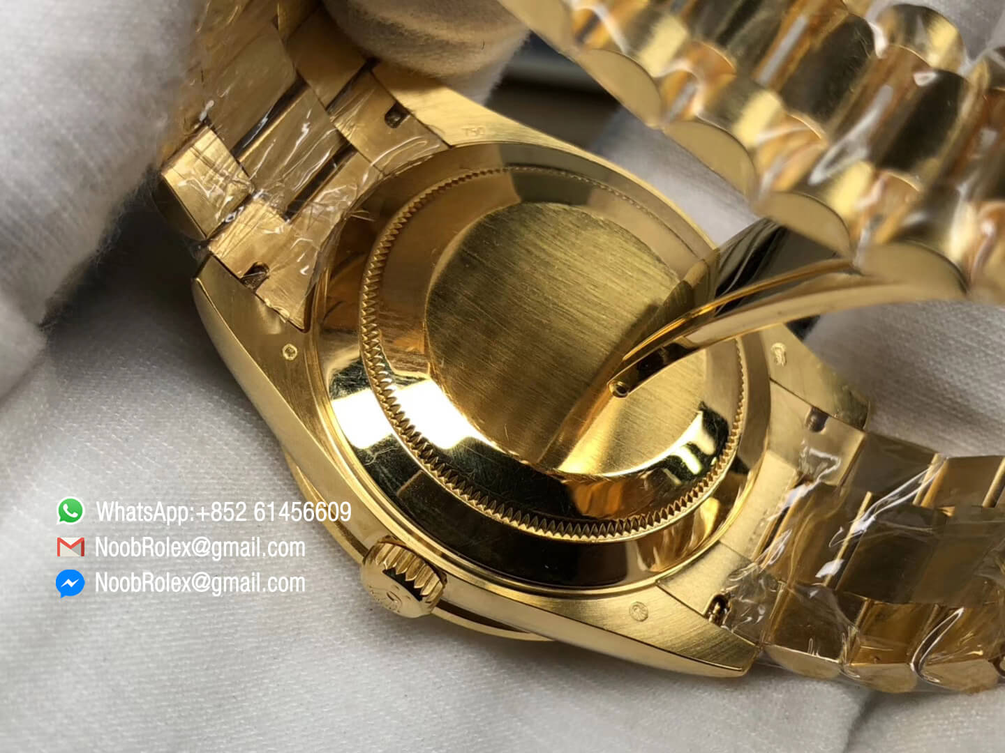 Day-Date 40 228238 Wrapped 18K Yellow Gold Case & President Bracelet Yellow Gold Dial Roman Markers With A3255 Noob Factory 1:1 Customized Best Quality