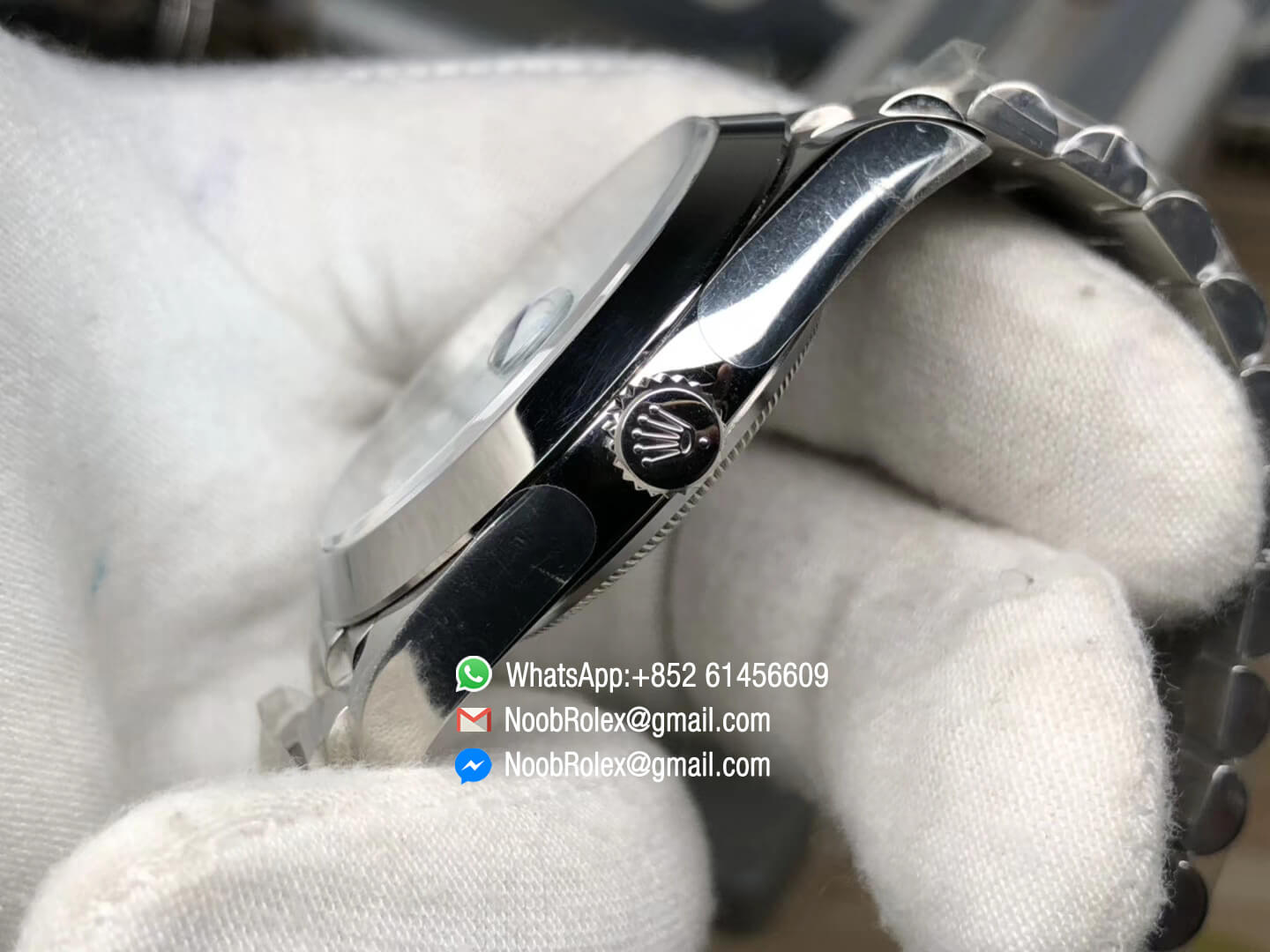 Oyster Perpetual Day-Date 40 228239 Steel Case Ice Blue with Diagonal Motif Dial Asian Clone Calibre 3255 Movement President Bracelet