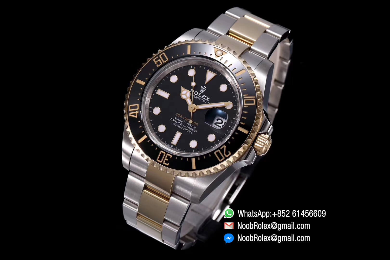 Sea-Dweller 126603 Two Tone Plated Yellow Gold Case 904L Steel and Yellow Gold Case and Bracelet A2824 ARF 1:1 Best Edition 2019 New Arrival
