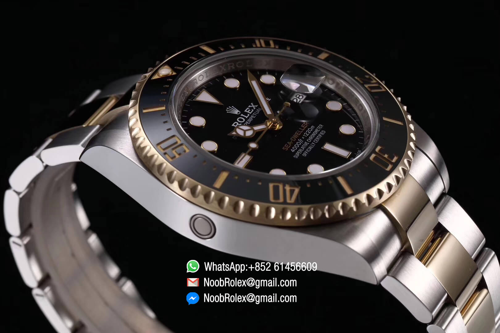 Sea-Dweller 126603 Two Tone Plated Yellow Gold Case 904L Steel and Yellow Gold Case and Bracelet A2824 ARF 1:1 Best Edition 2019 New Arrival