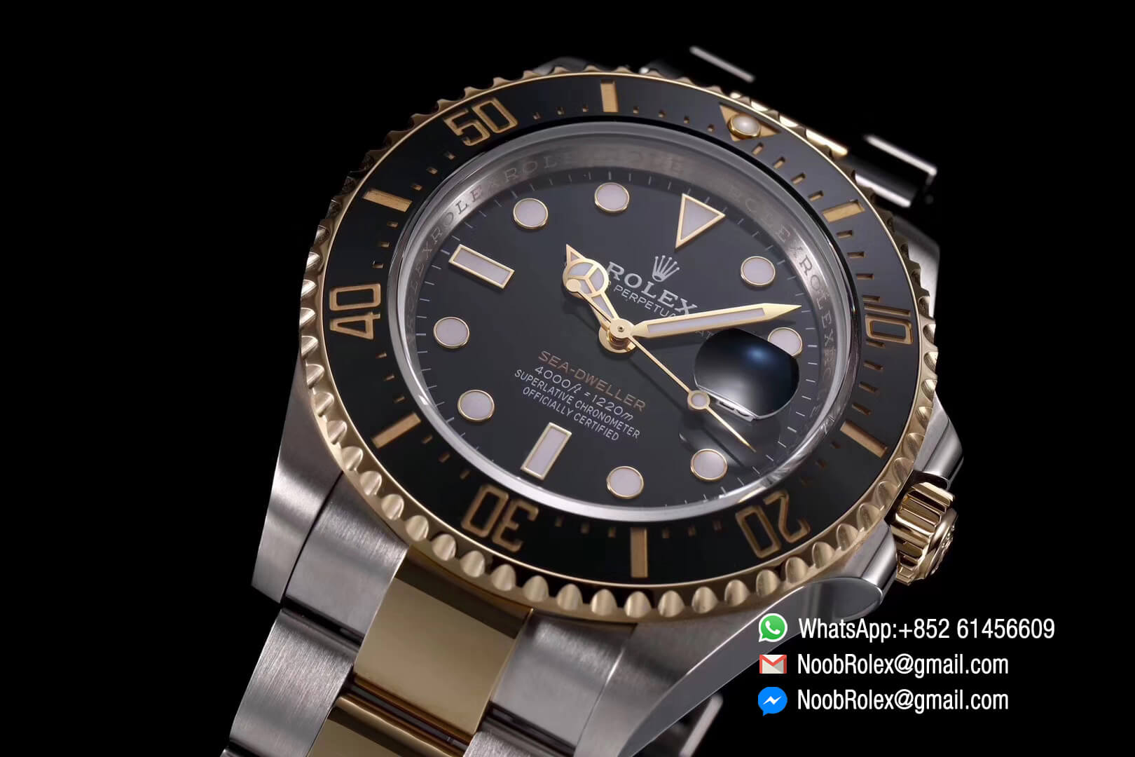 Sea-Dweller 126603 Two Tone Plated Yellow Gold Case 904L Steel and Yellow Gold Case and Bracelet A2824 ARF 1:1 Best Edition 2019 New Arrival