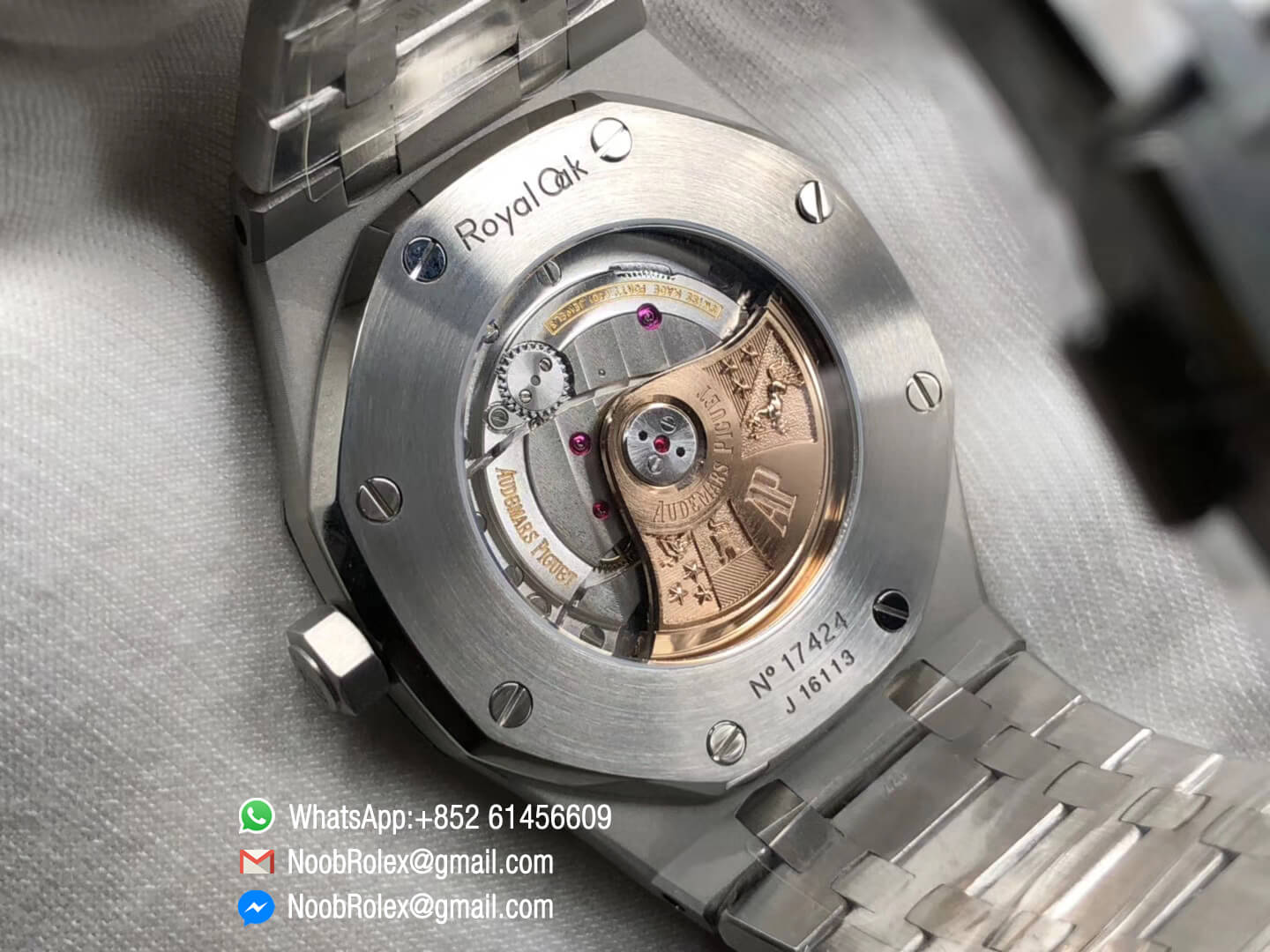 AP Royal Oak 41mm 15400 Stainless Steel Case Gray Textured Dial on Steel Bracelet A3120 JF 1:1 Top Quality Best Edition V5