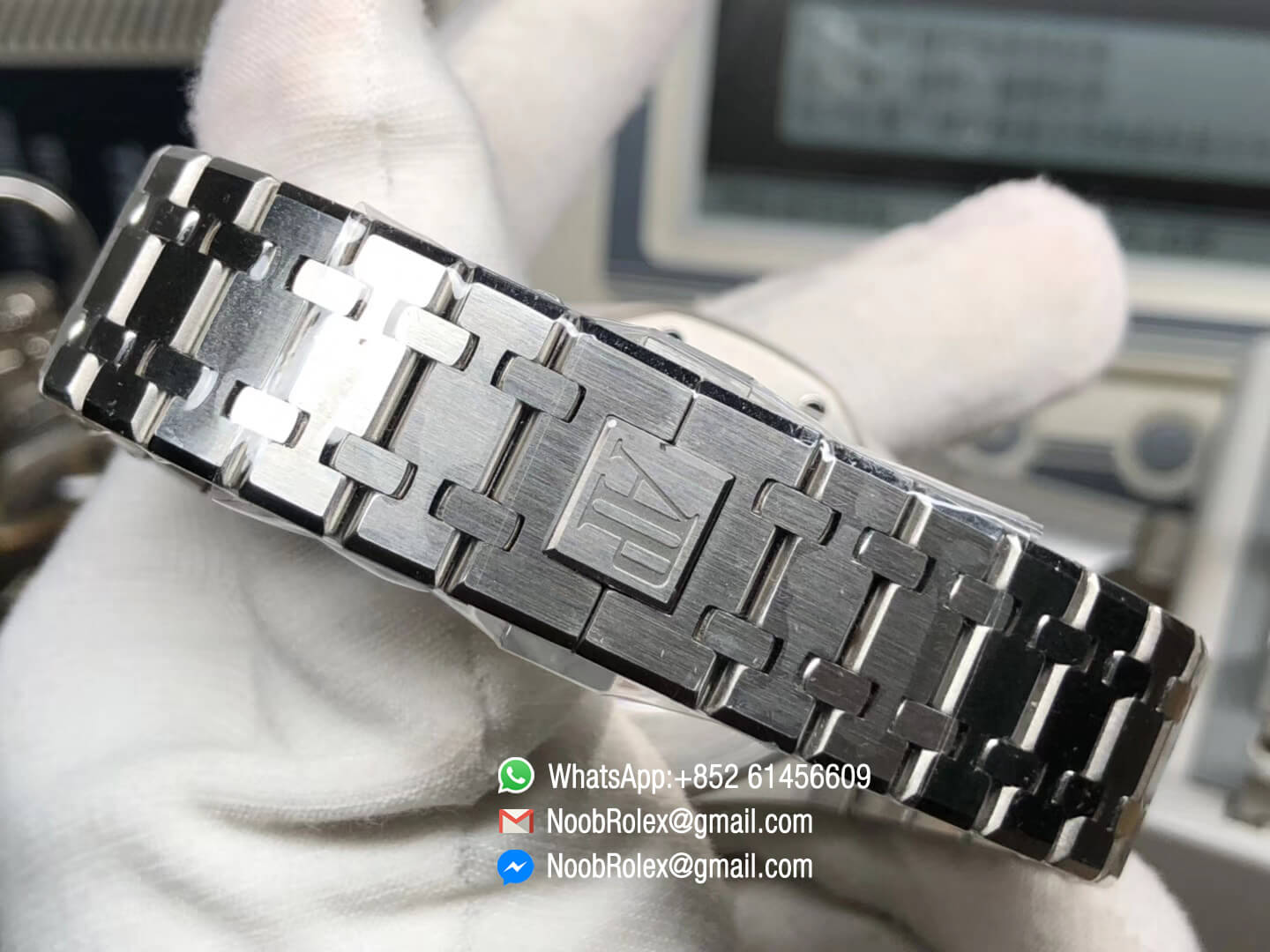 AP Royal Oak 41mm 15400 Stainless Steel Case Gray Textured Dial on Steel Bracelet A3120 JF 1:1 Top Quality Best Edition V5