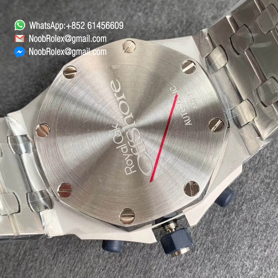 AP Royal Oak Offshore 25th Anniversary 26237ST Steel Case on Steel Bracelet A7750 Chrono Movement JF 1:1 Best Edition